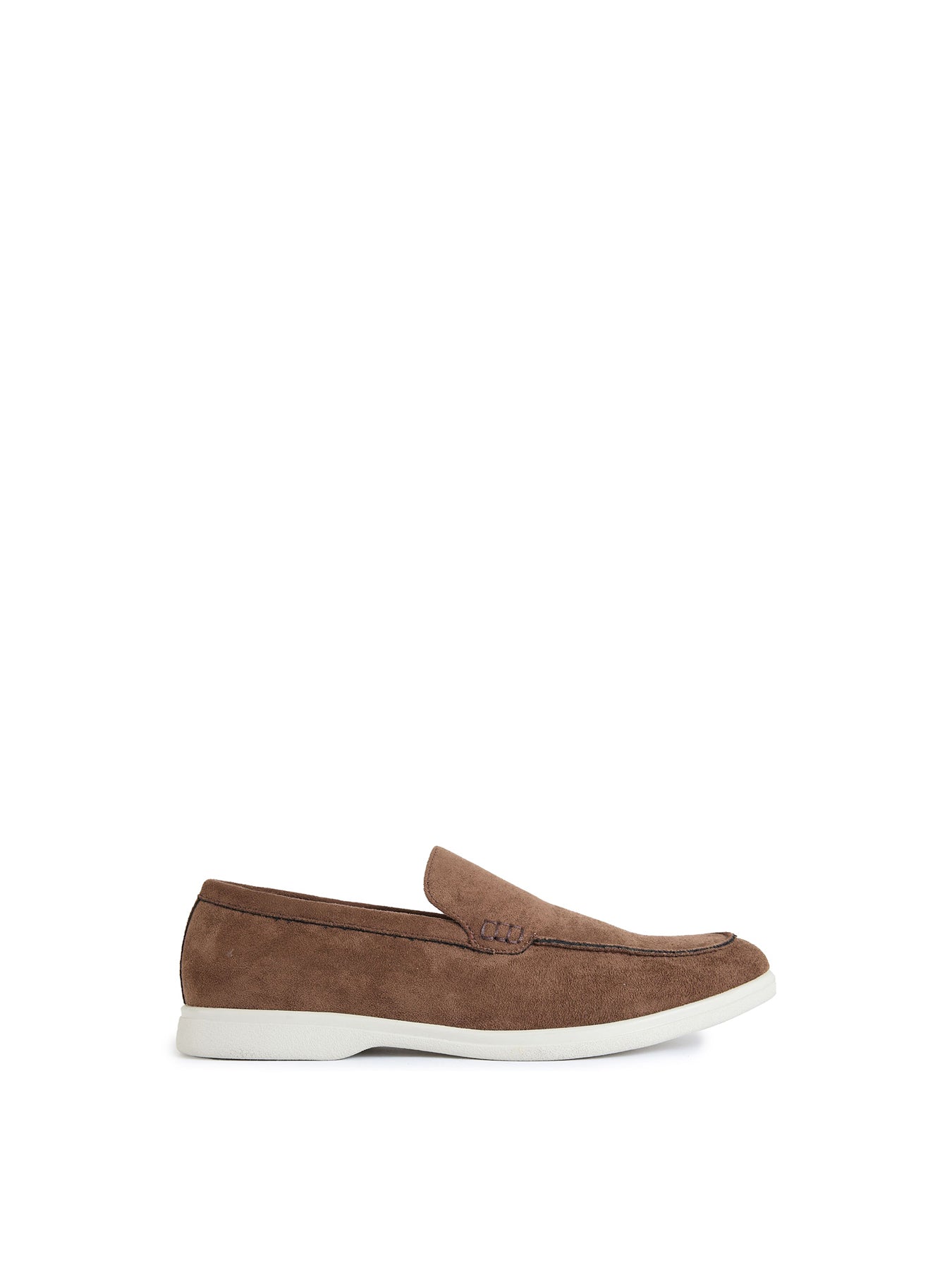 Vegan Cashew Slip-On Microfibre Shoes - Brown