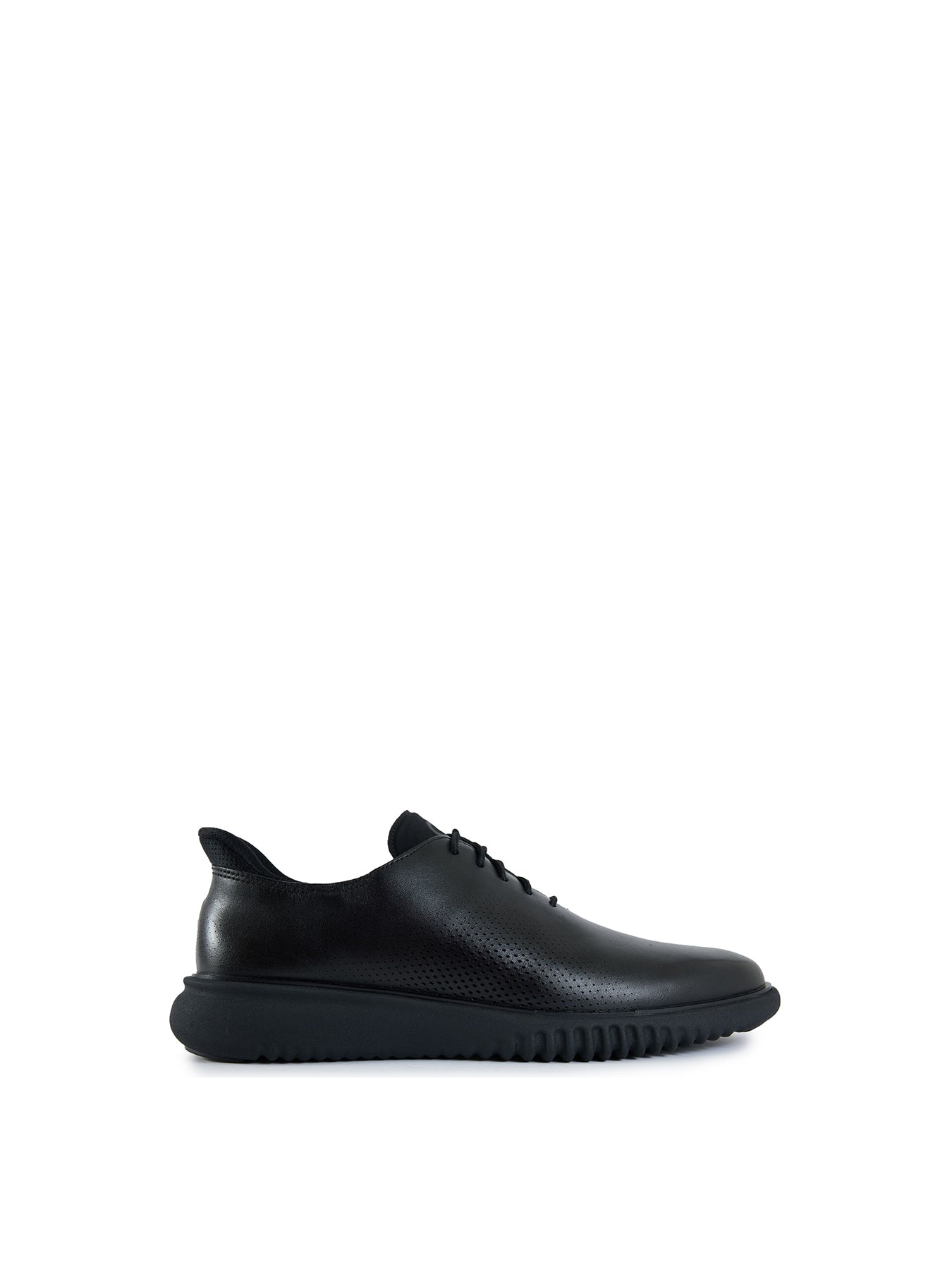 ZerøGrand Evo Laser Oxford Leather-Inspired Shoes - Black