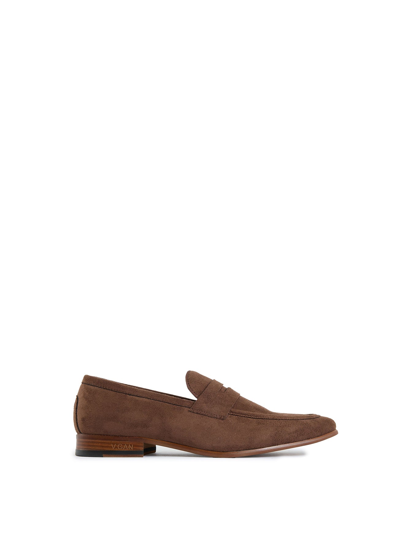 Vegan Kola Microfibre Loafers - Brown