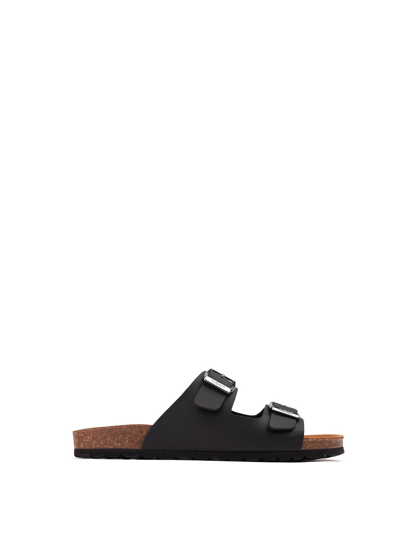Vegan Mango Comfort Footbed Sandals - Black