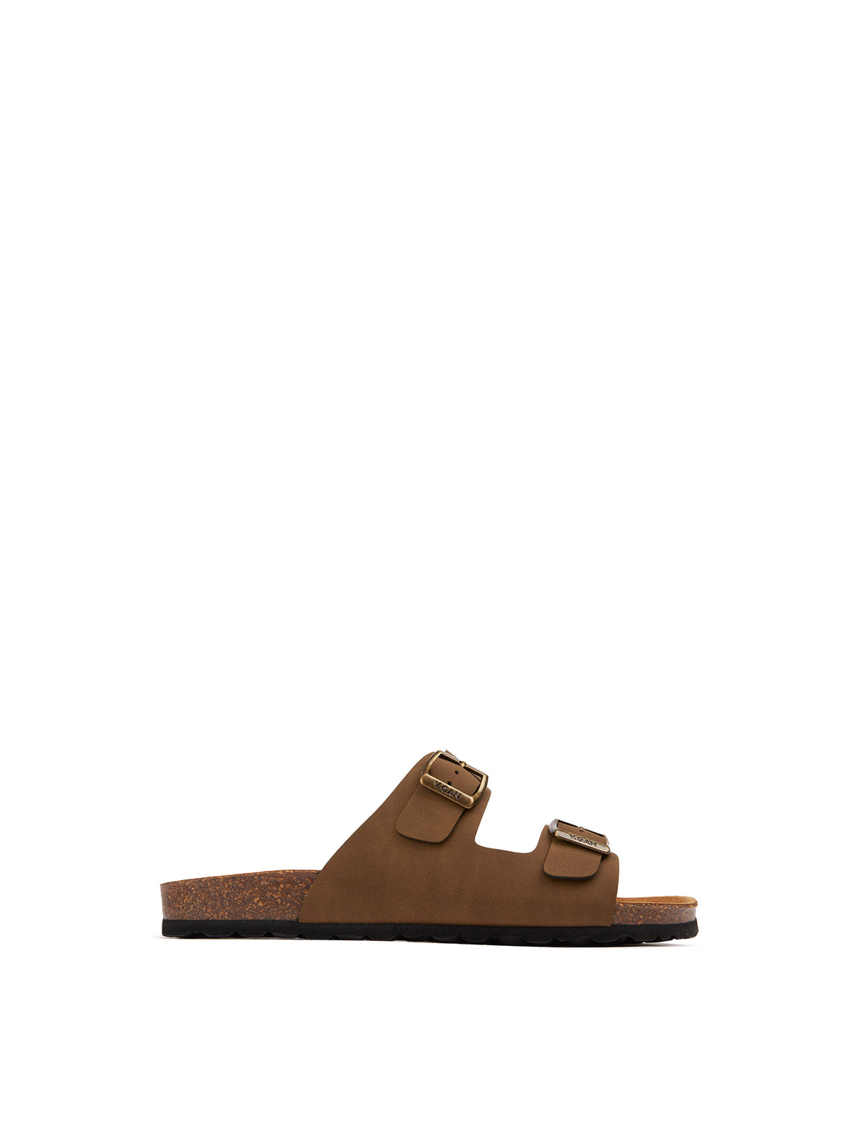 Vegan Mango Comfort Footbed Sandals - Brown