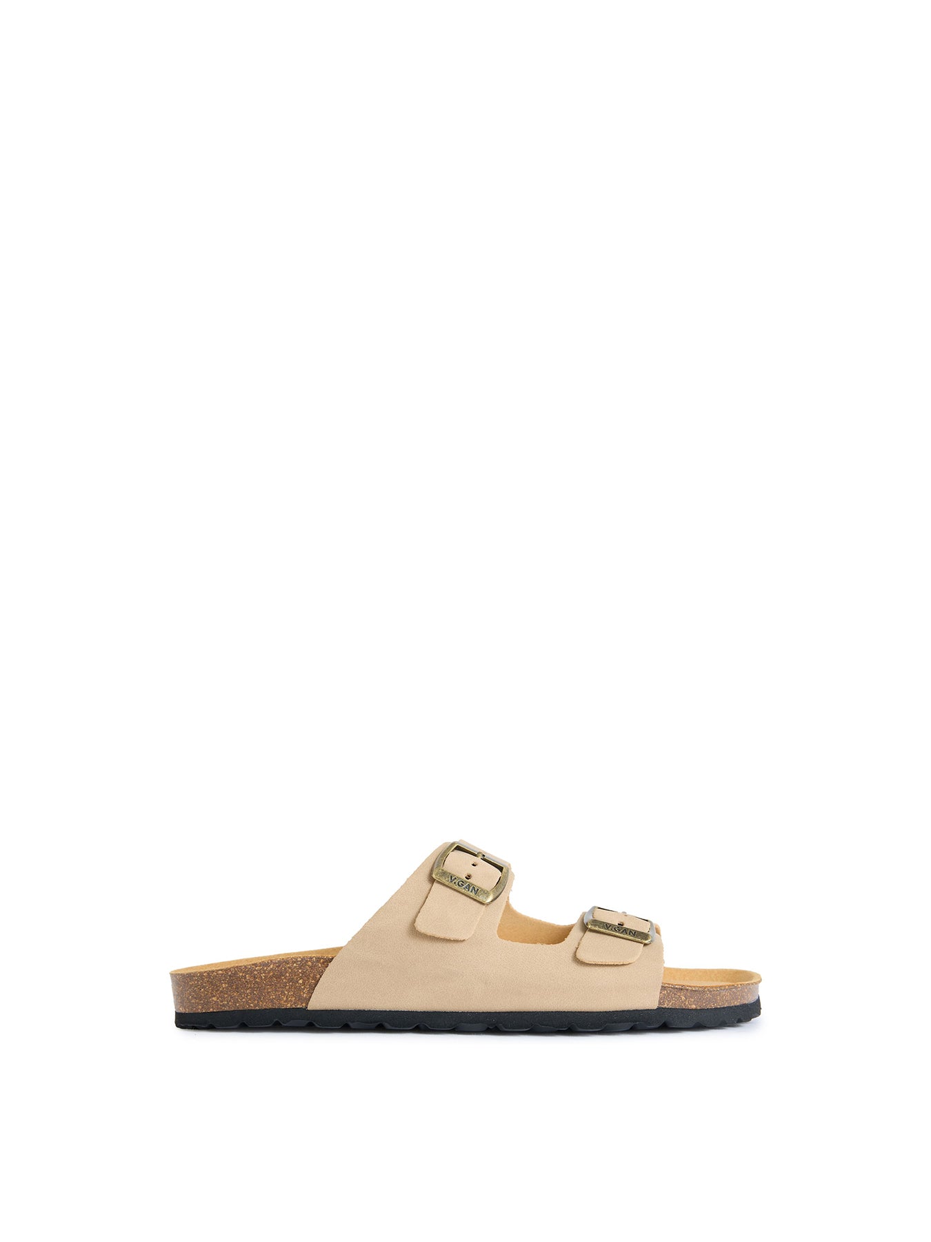Vegan Mango Comfort Footbed Sandals - Taupe