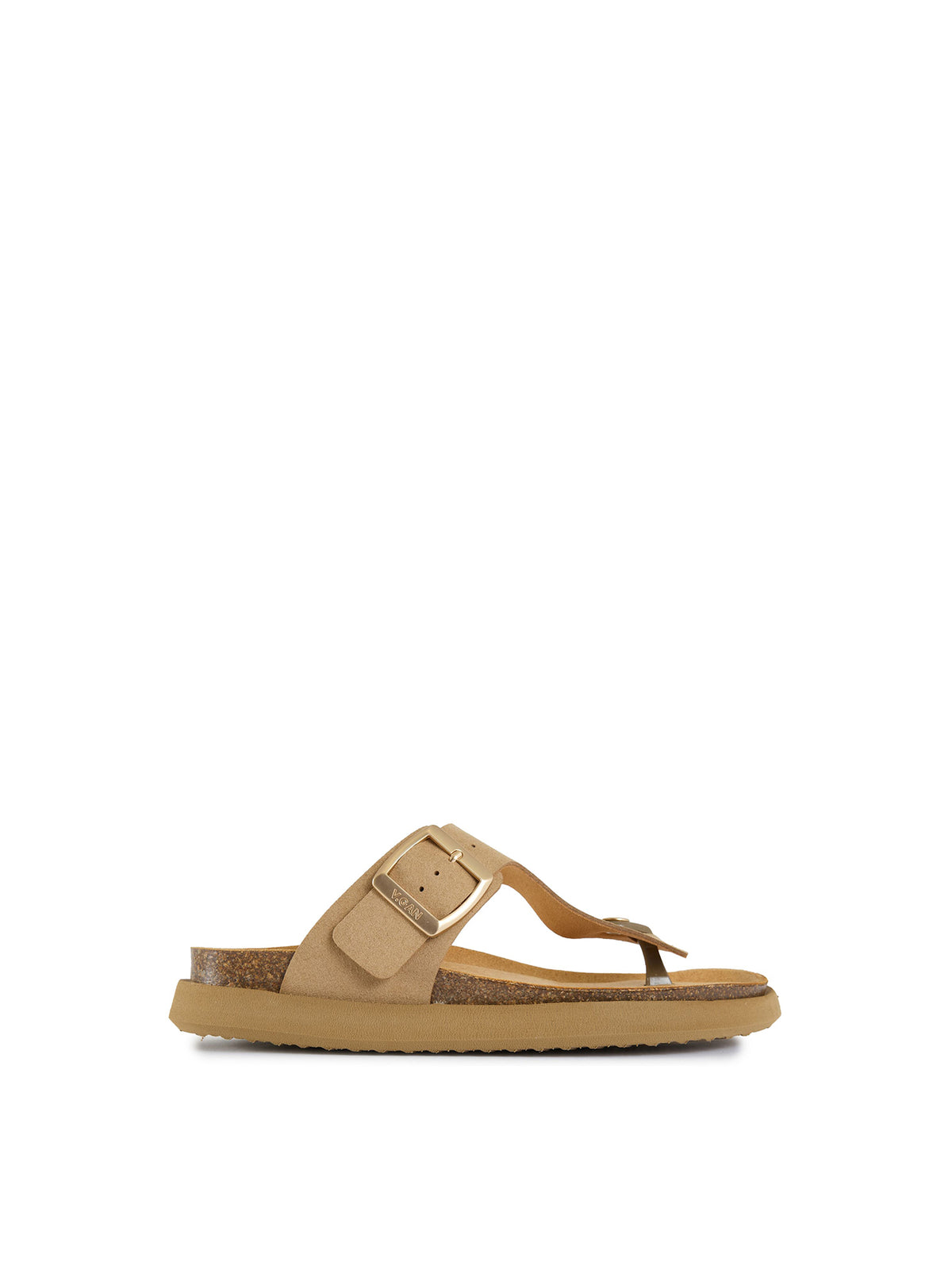 Vegan Marjoram Comfort Footbed Sandals - Taupe