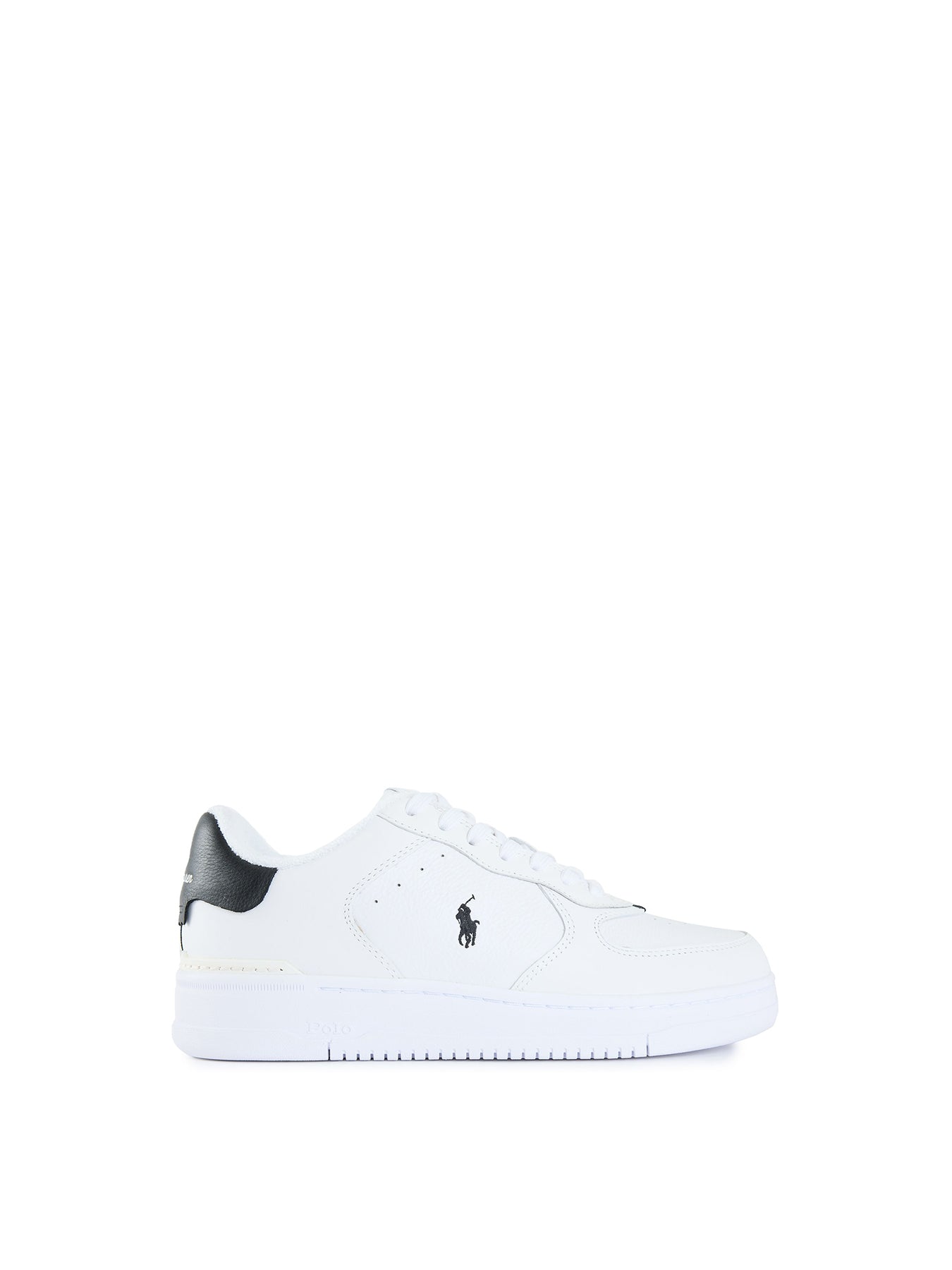 Masters Court Leather Trainers - White / Black