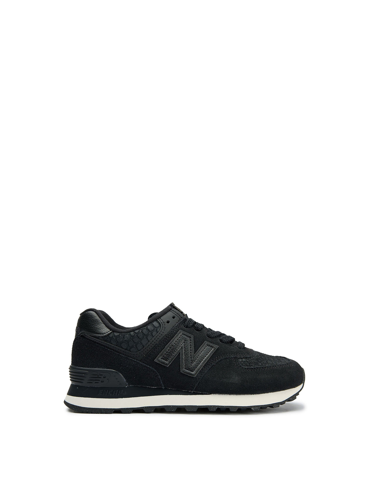 574 Suede Trainers - Black