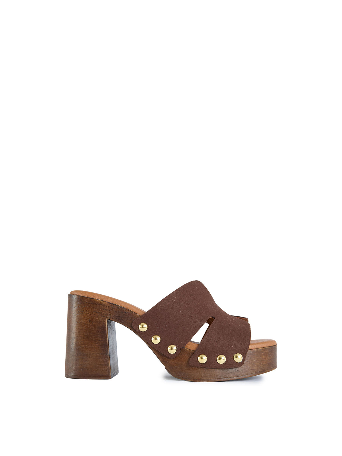 Vegan Oxi Clog Sandals - Brown