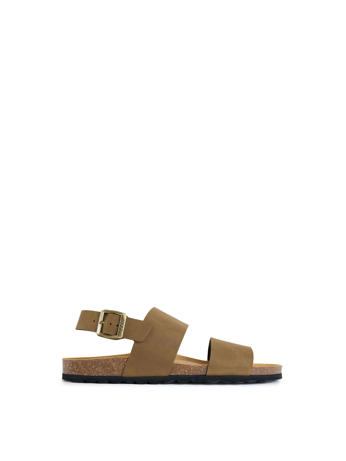 Vegan Papaya Comfort Footbed Sandals - Brown