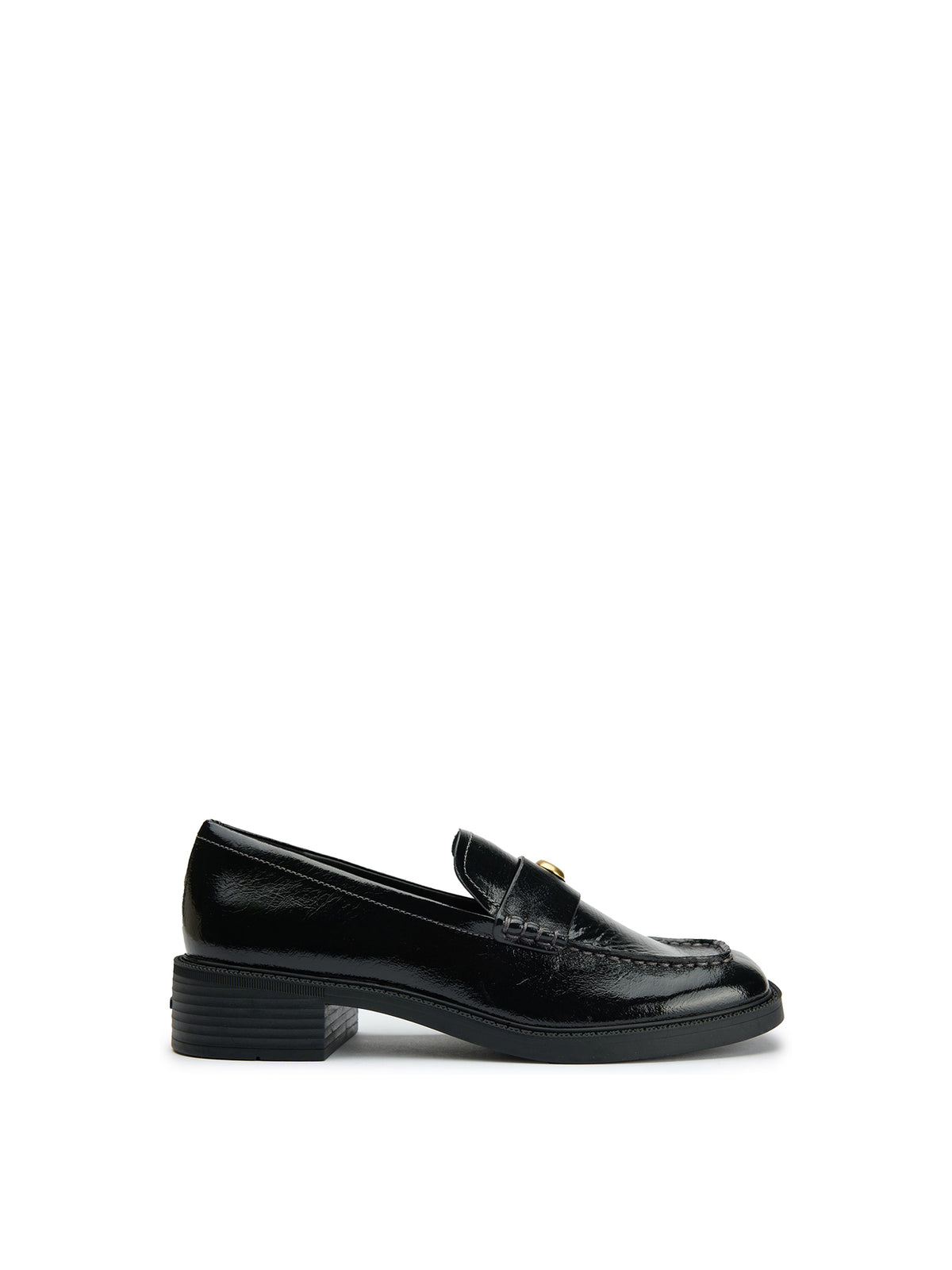 Penny Loafer Leather-Inspired Shoes - Black