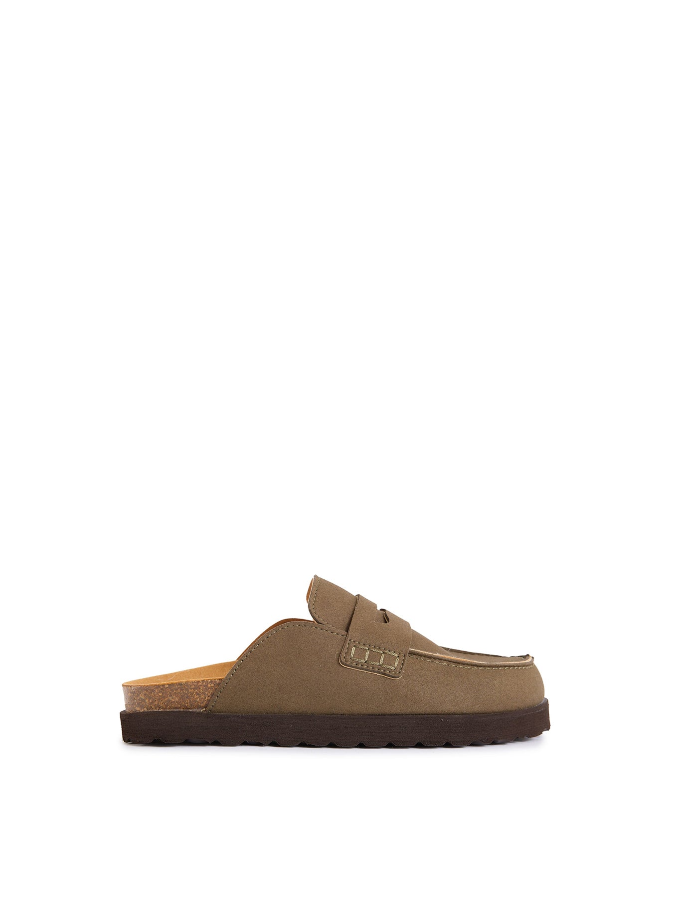 Vegan Root Comfort Footbed Shoes - Olive