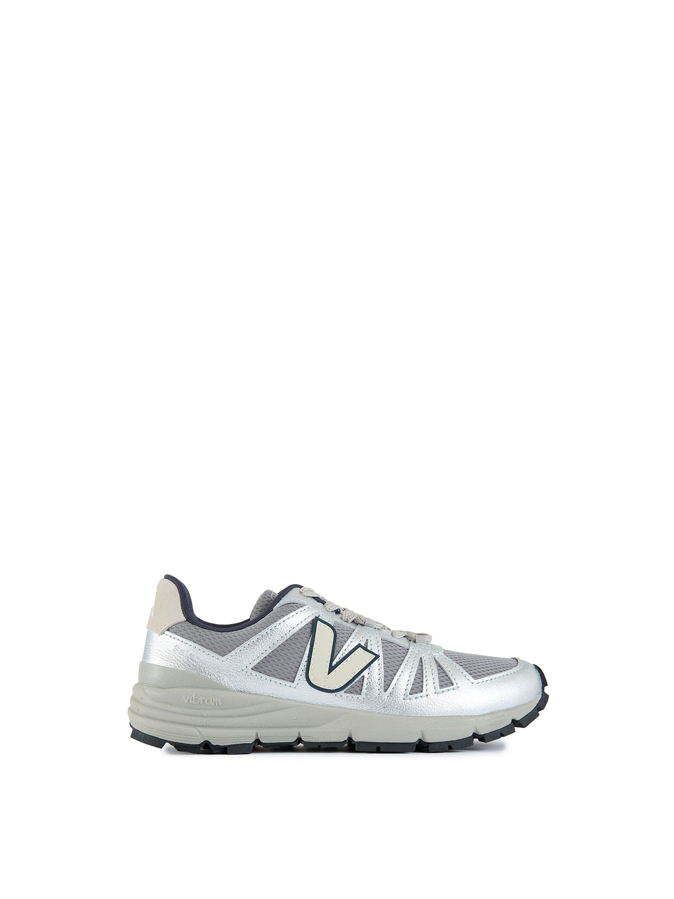 Salar Alveomesh Leather-Inspired Trainers - Silver