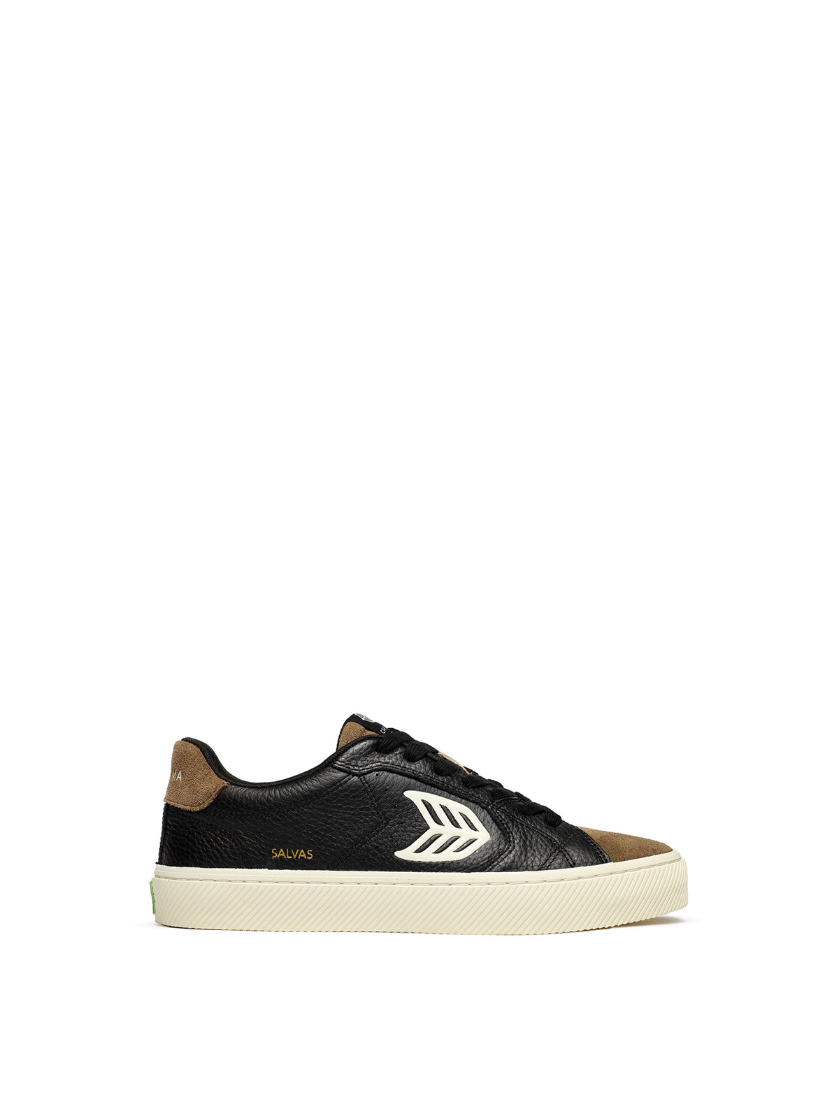 Salvas Leather-Inspired Trainers - Black / White