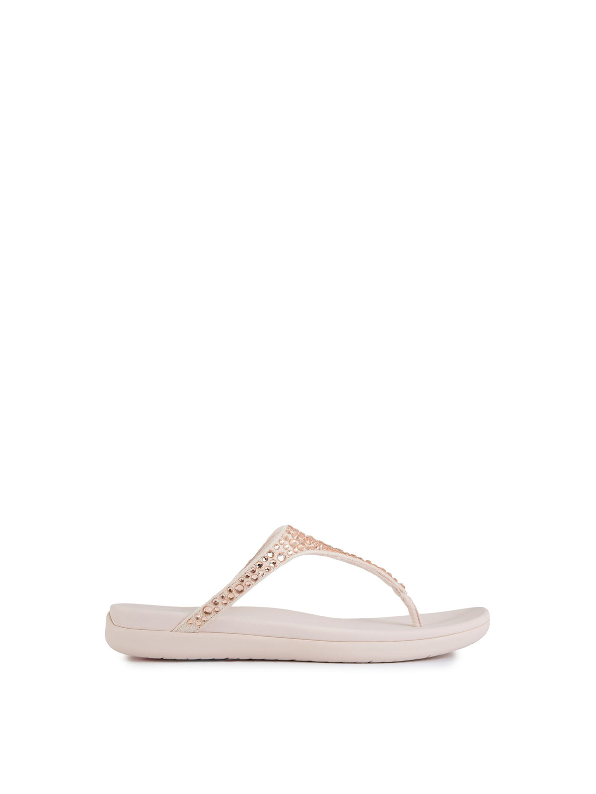 Solay Mixed Crystals Sandals - Nude Rose