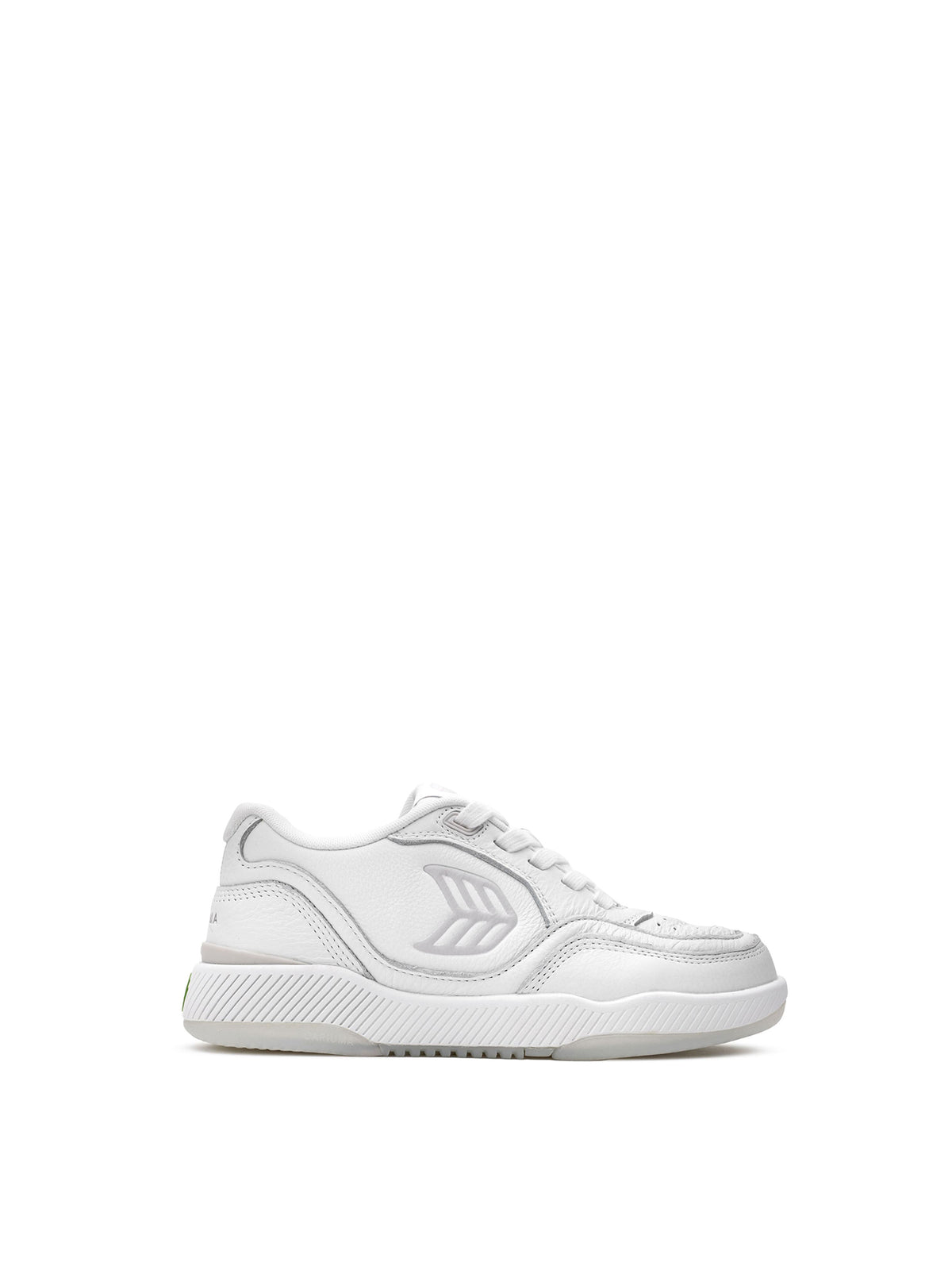 Uba Leather-Inspired Trainers - White