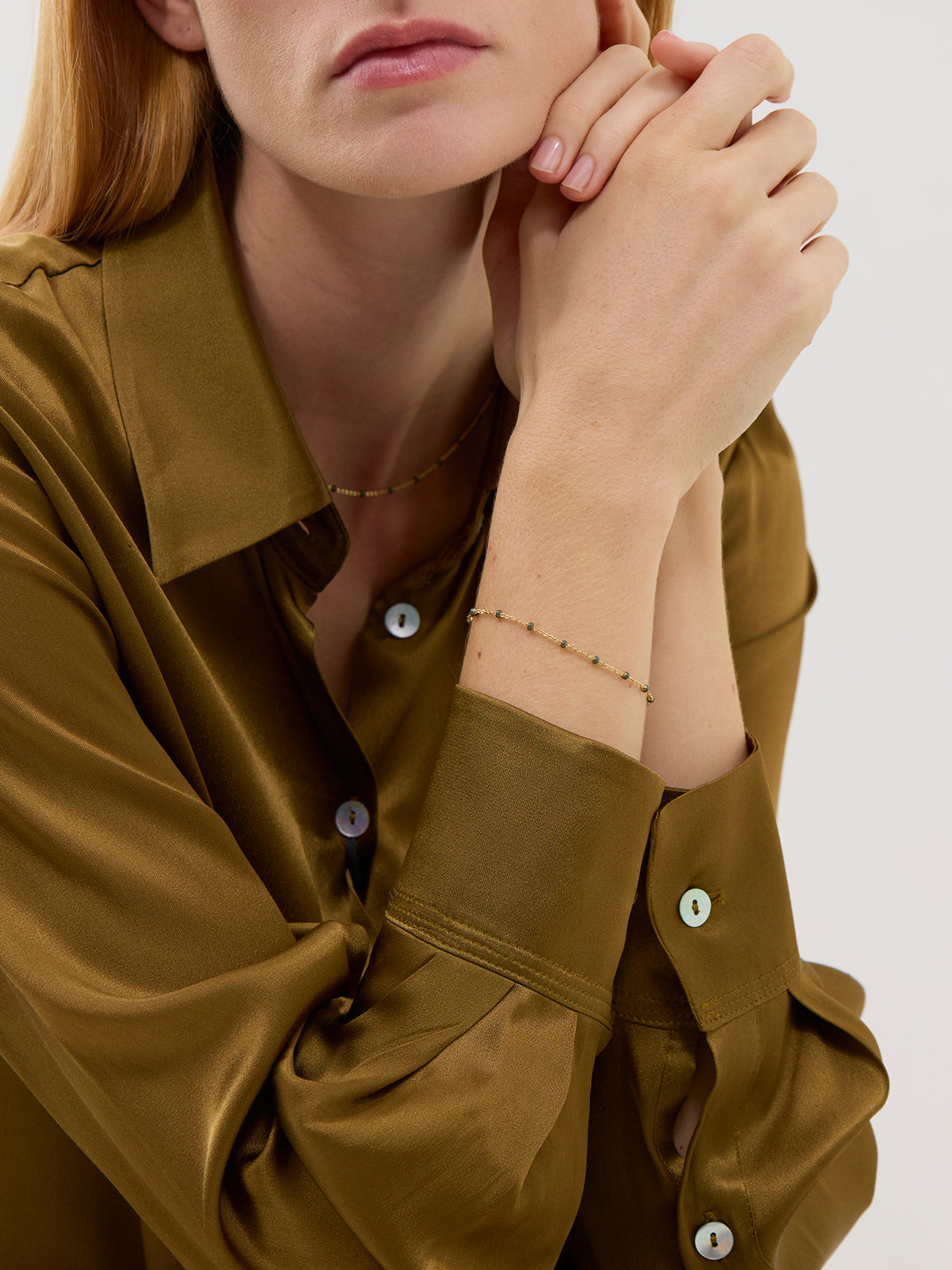 18kt Gold-Plated Lola Beaded Bracelet