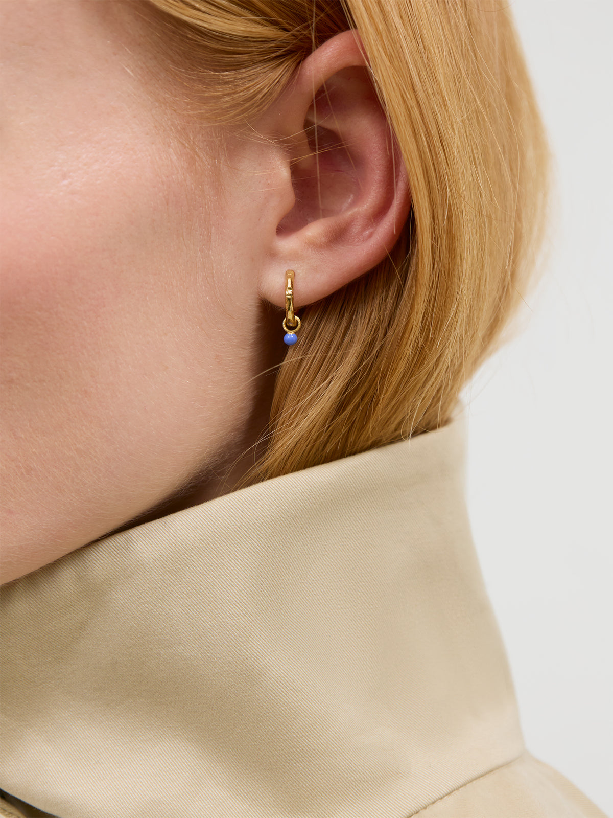 18kt Gold-Plated Belle Hoop Earrings
