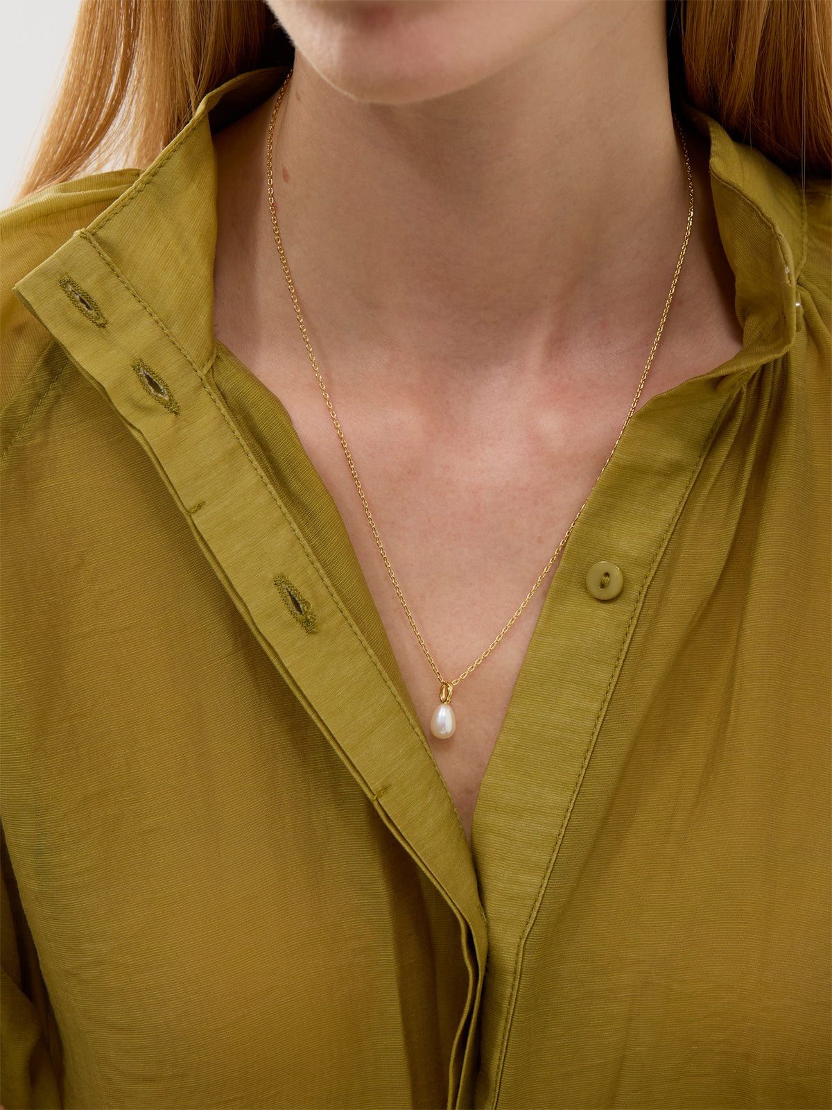 18kt Gold-Plated Significant Pendant Necklace