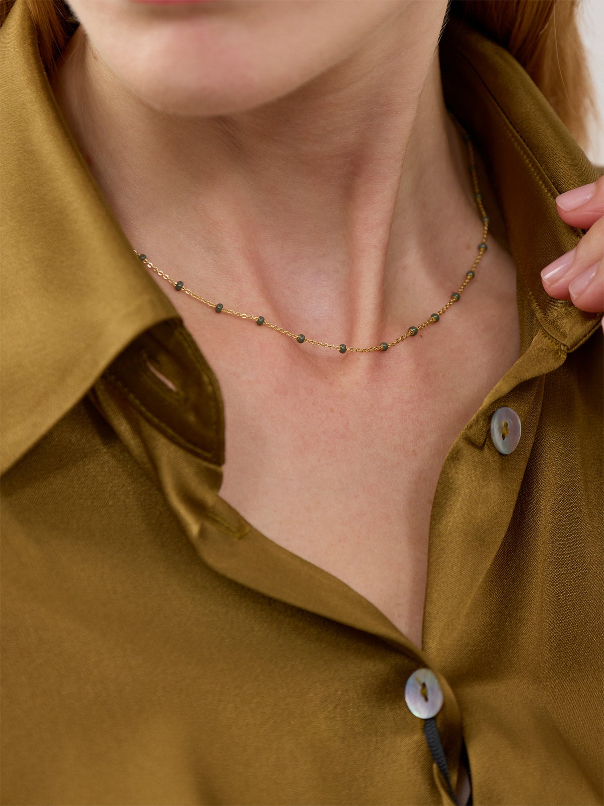 18kt Gold-Plated Lola Beaded Necklace