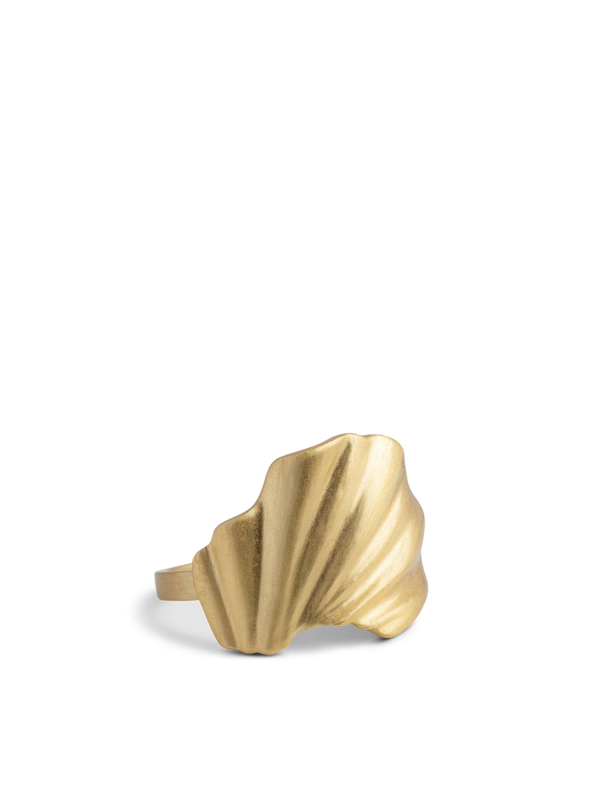18kt Gold-Plated Wave Adjustable Ring