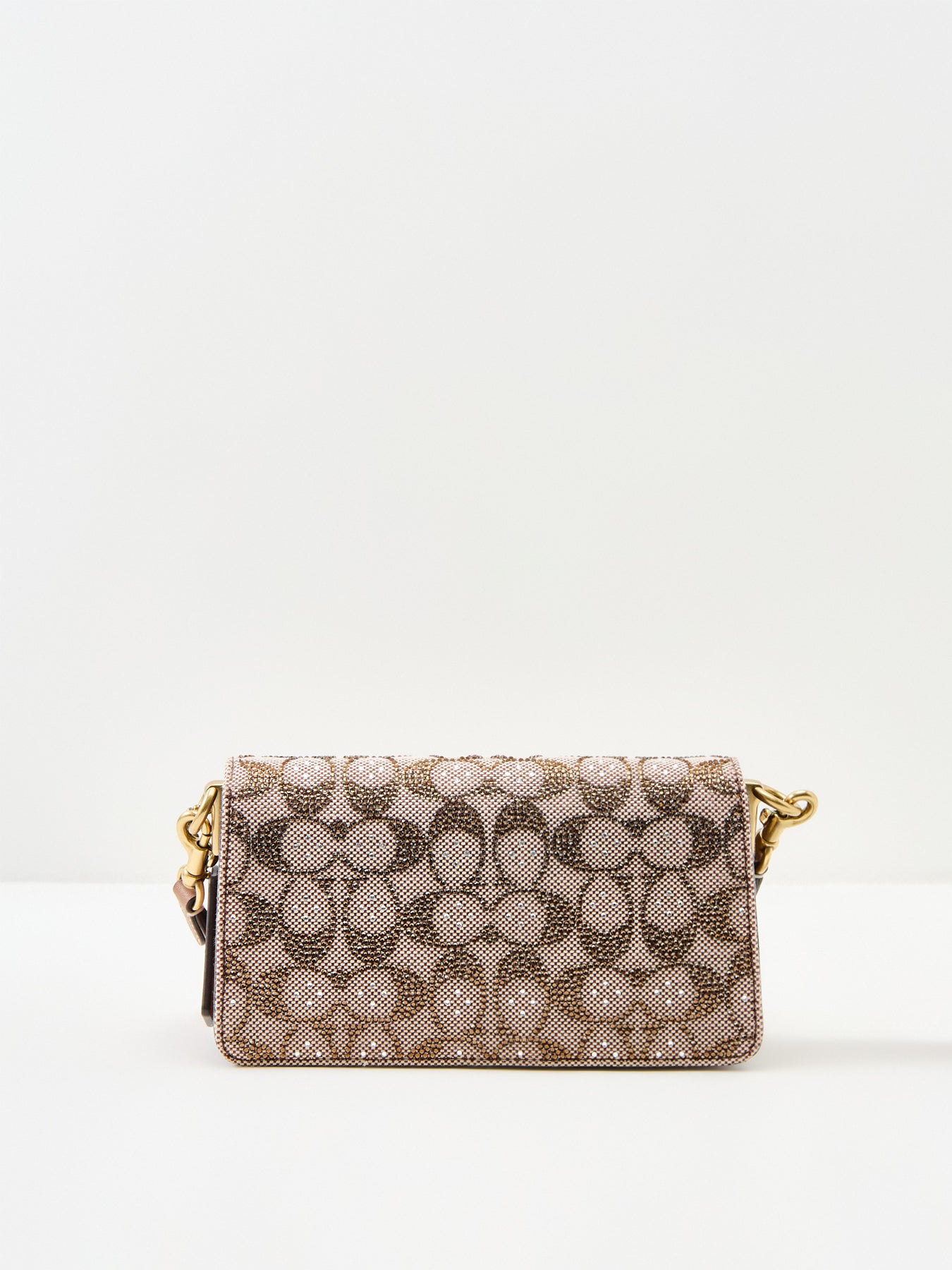 Crystal Signature Soft Tabby Shoulder Bag 20 - Mushroom