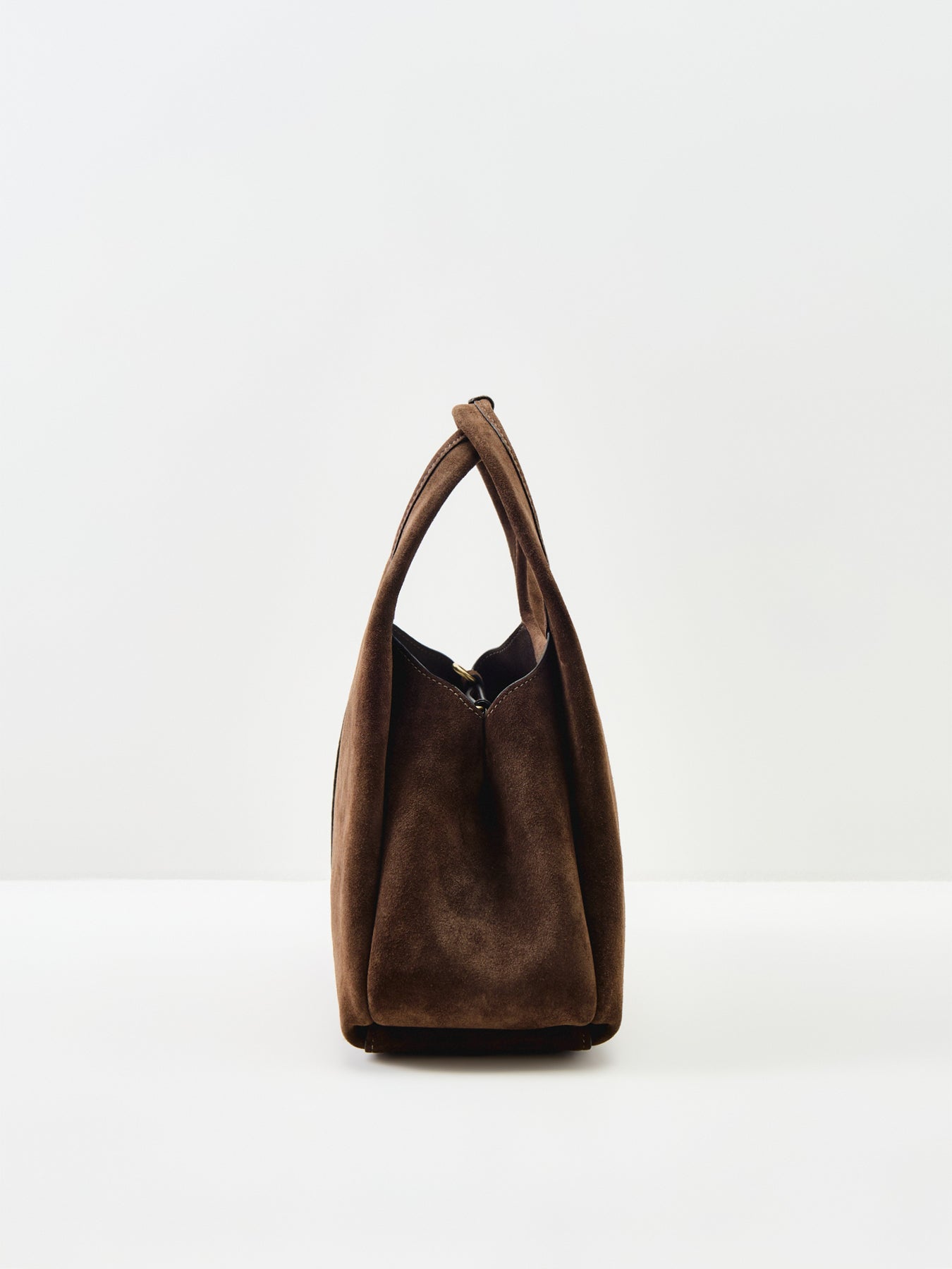 Suede Lana Shoulder Bag 23 - Dark Chocolate