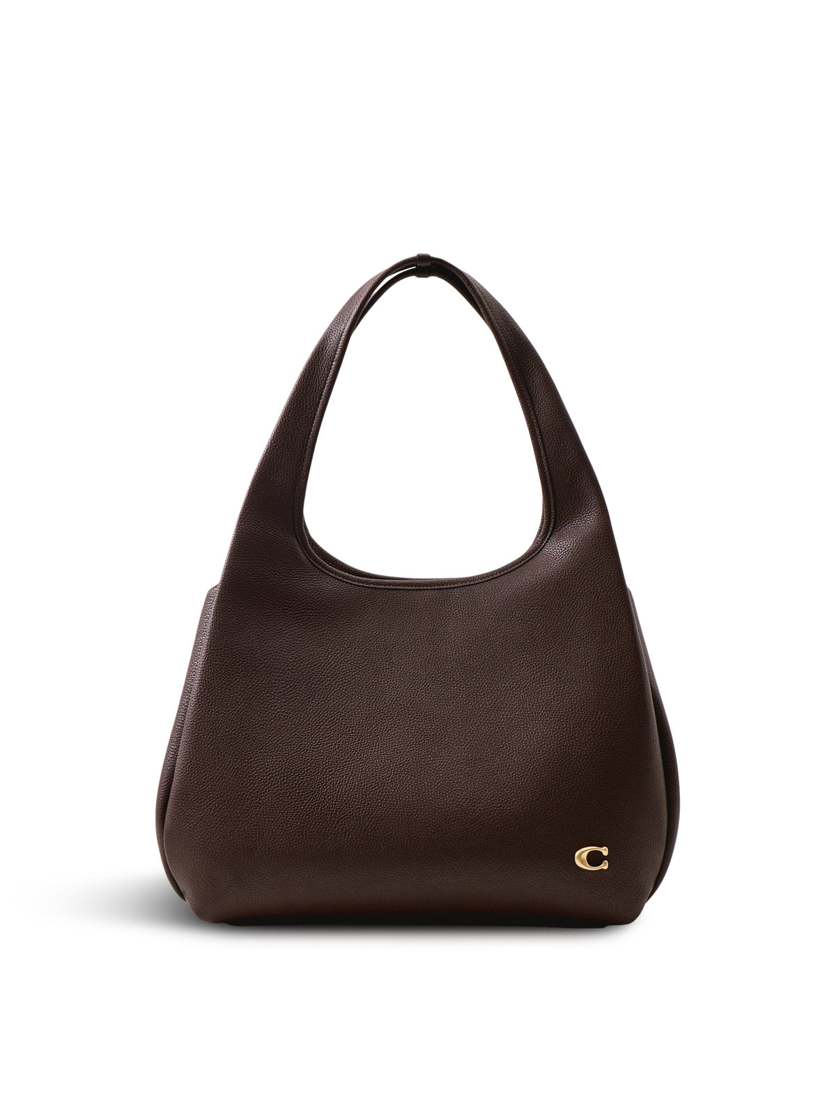 Lana Pebble Leather Shoulder Bag – Maple