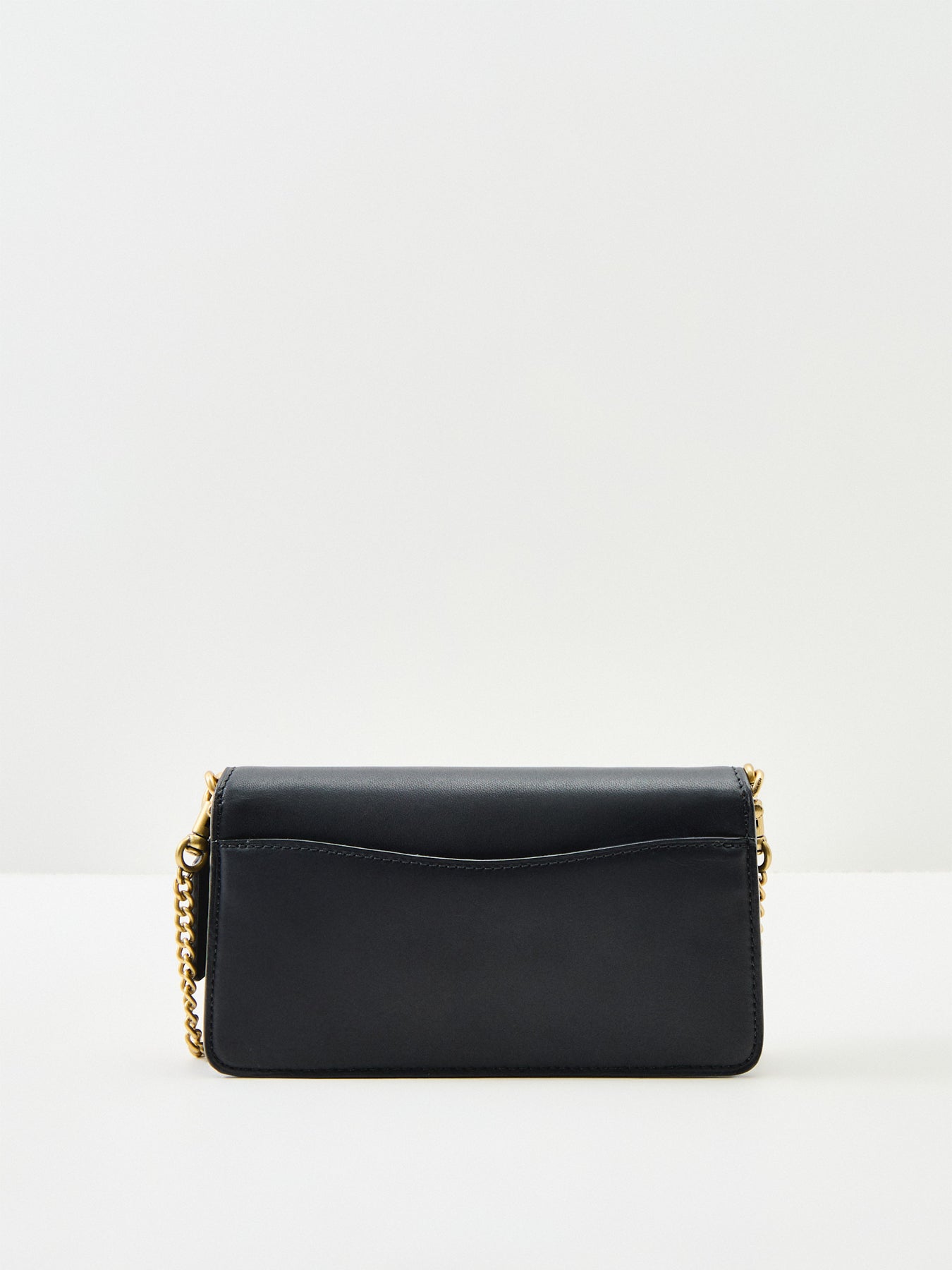 Signature Leather Tabby Chain Crossbody 19 - Walnut Black