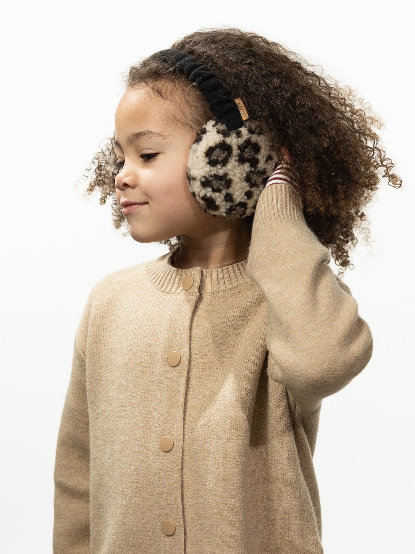 Browniez Printed Earmuffs - Beige