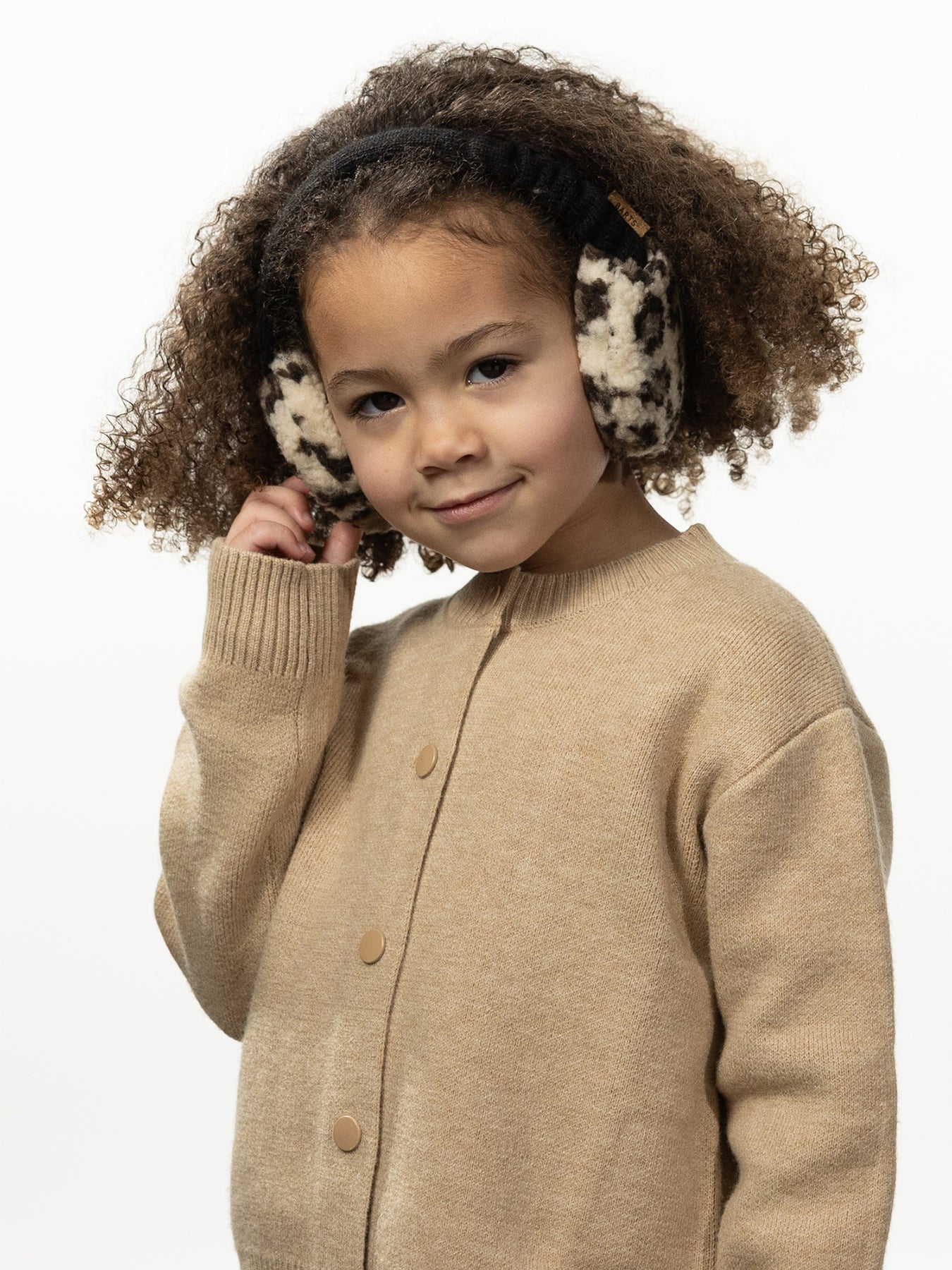 Browniez Printed Earmuffs - Beige