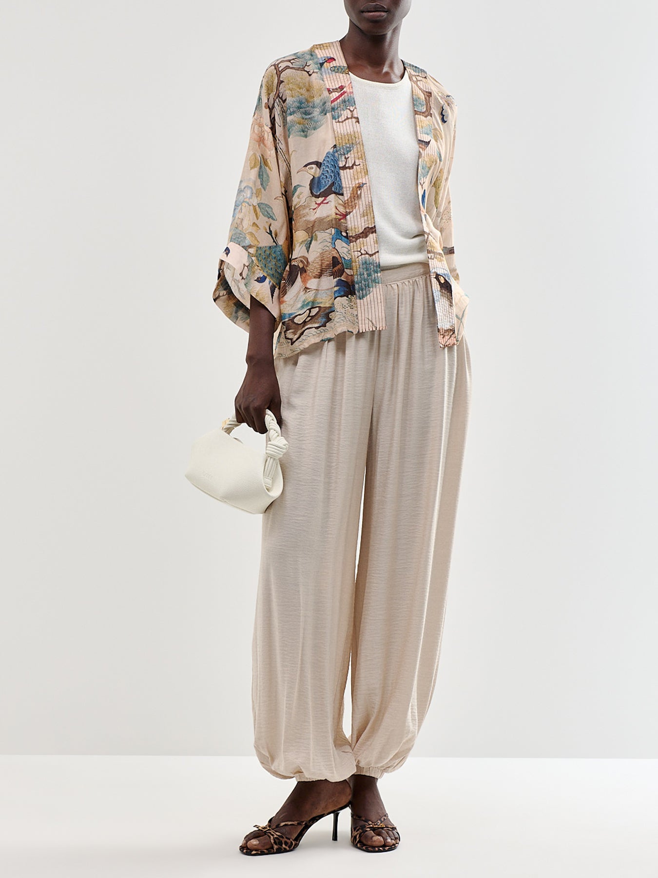 Women's Hummingbird Modal-Blend Short Kimono