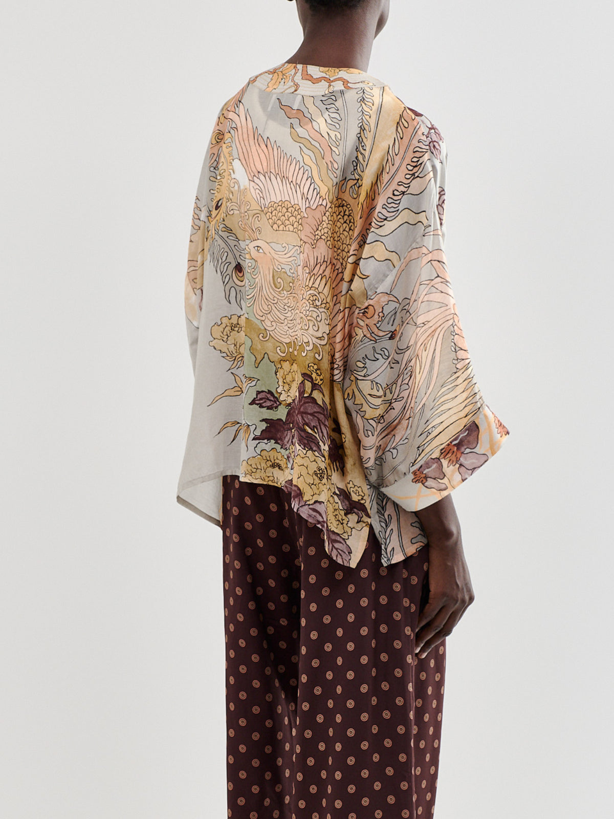Women's Phoenix Modal-Blend Short Kimono