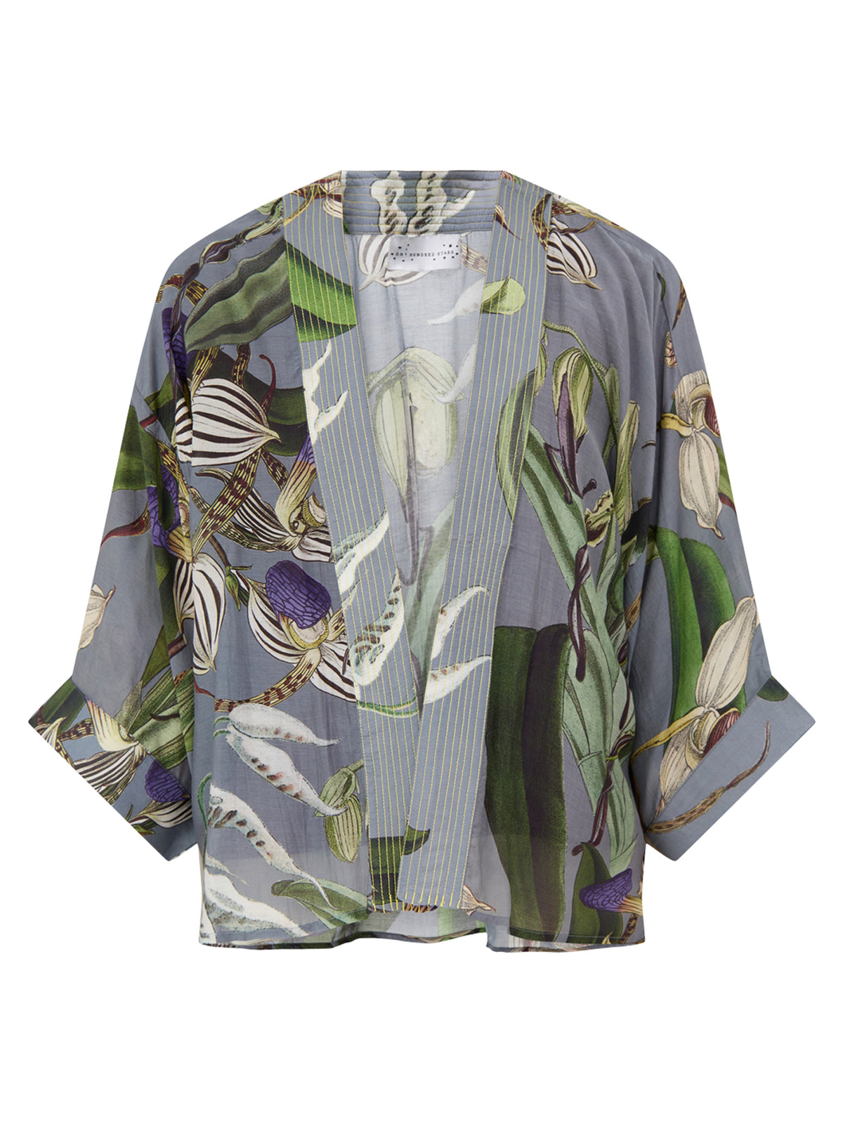 Orchid Short Kimono - Grey
