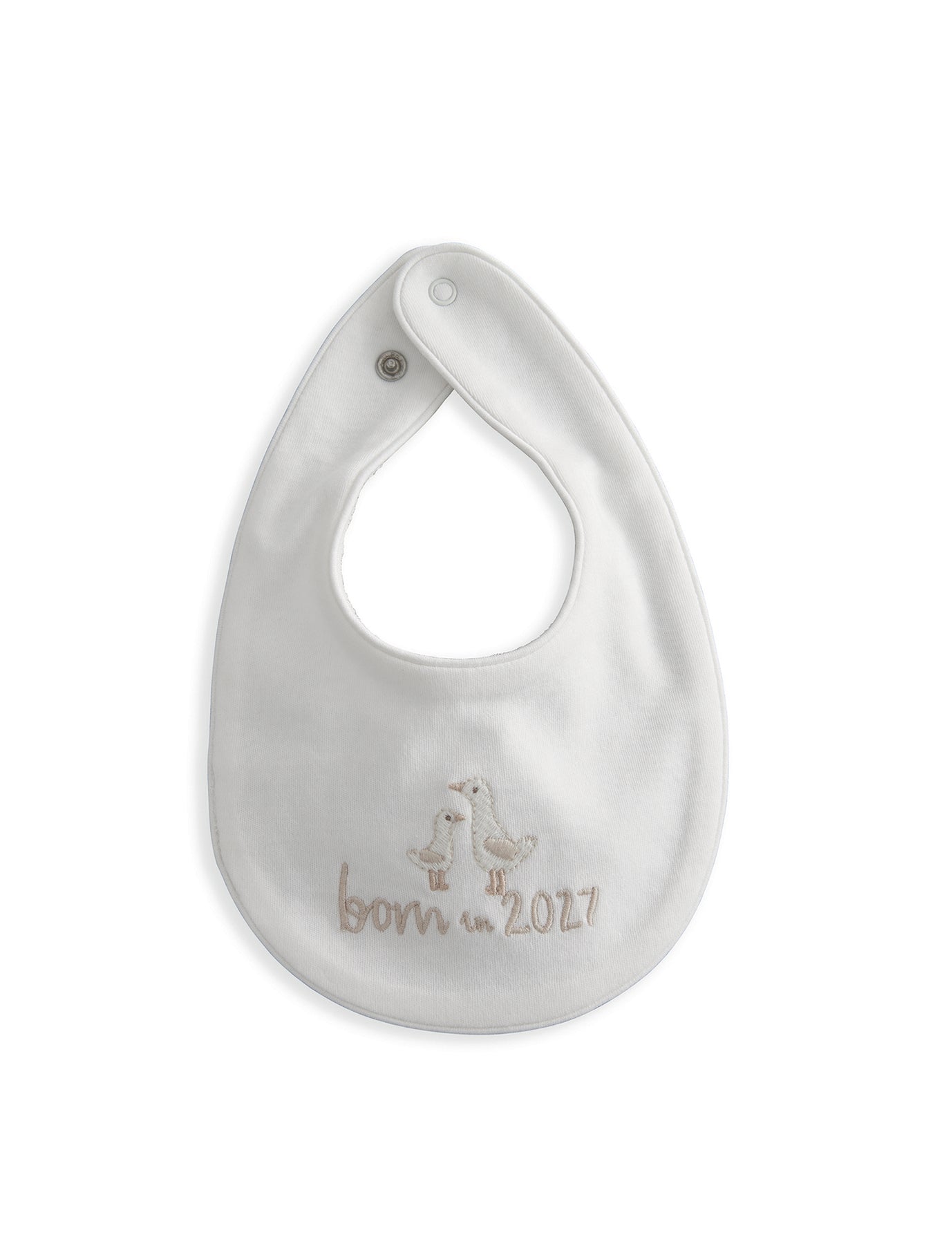 Baby Born In 2027 Bib White