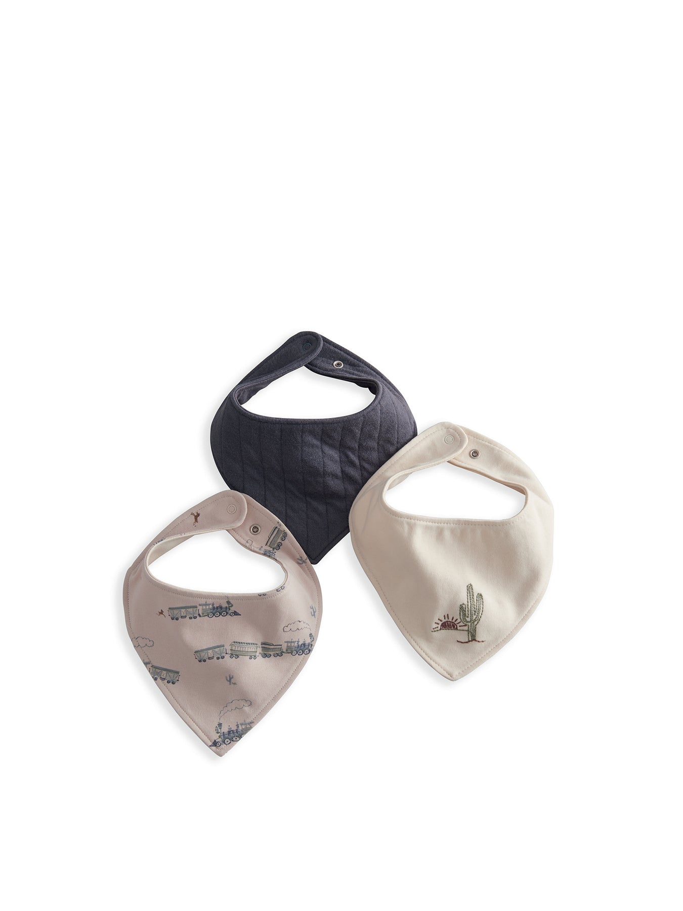 Baby Three Pack Blue Bibs