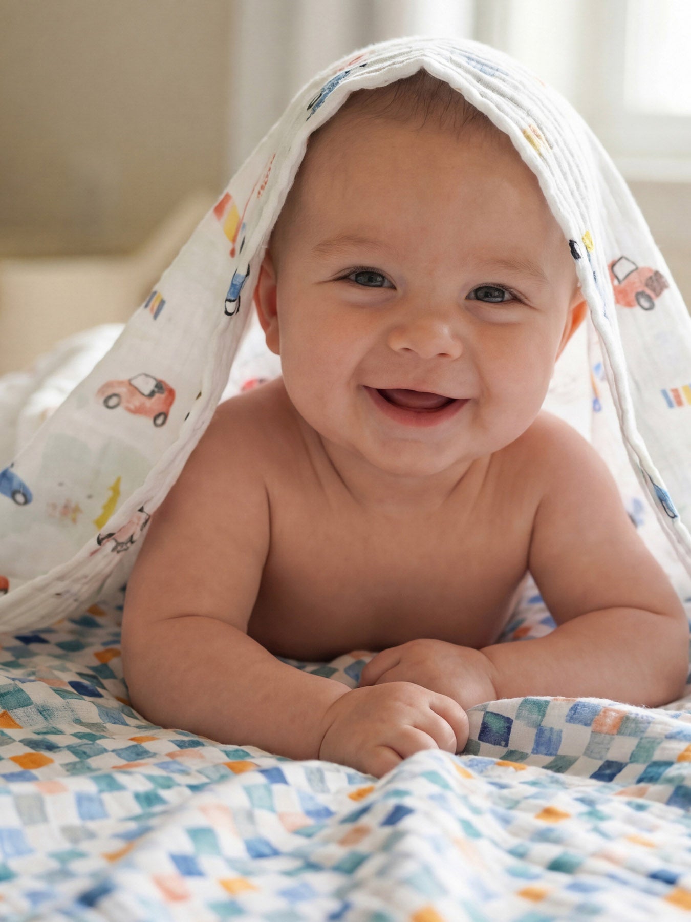 aden + anais Vintage Cars Muslin Swaddles Pack of 4