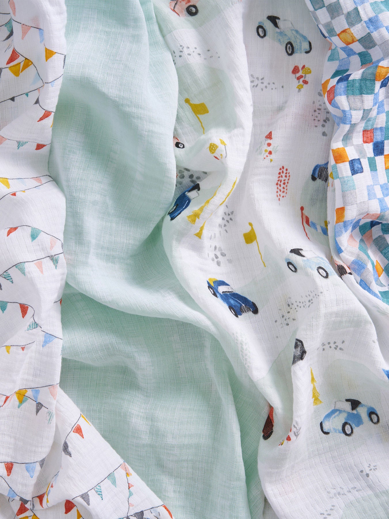 aden + anais Vintage Cars Muslin Swaddles Pack of 4