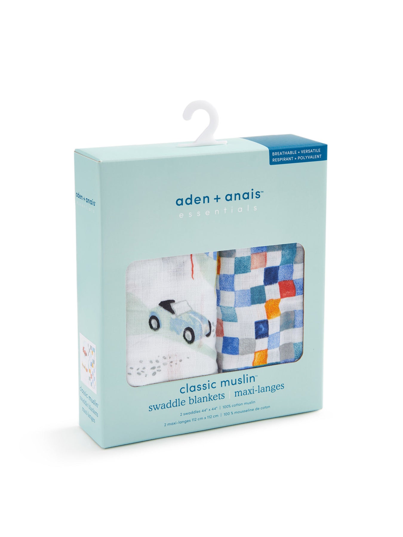 aden + anais Vintage Cars Swaddle Blankets Pack of 2