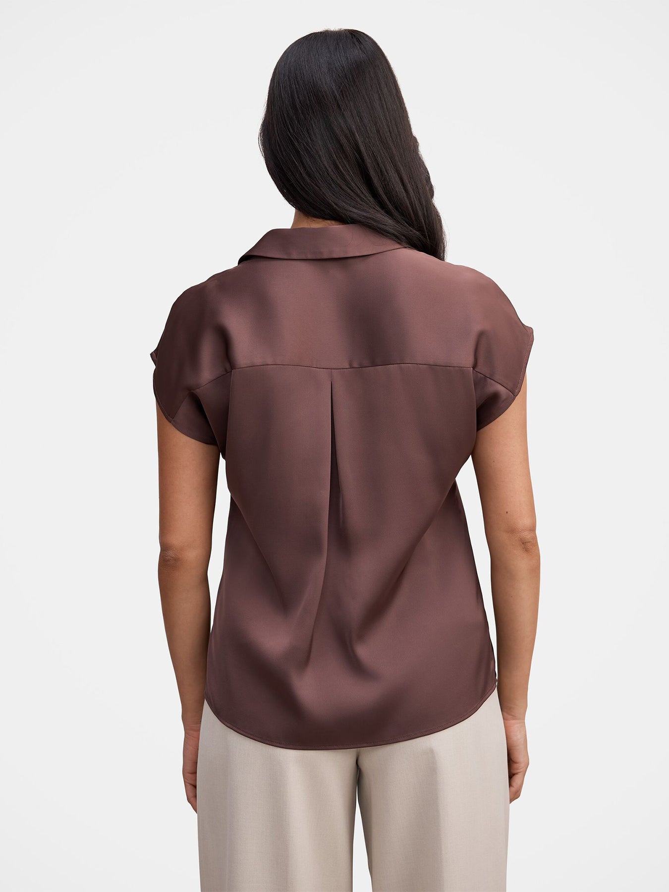 Nelly Grown-On Sleeve Shirt - Chocolate Brownie