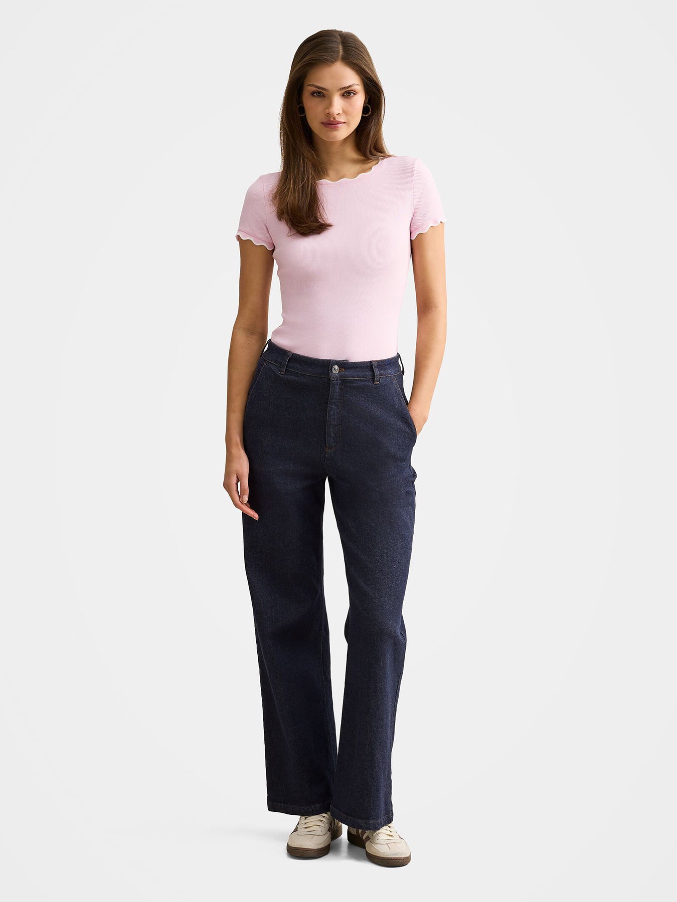 Women's Rebecca Scallop Trim T-Shirt
