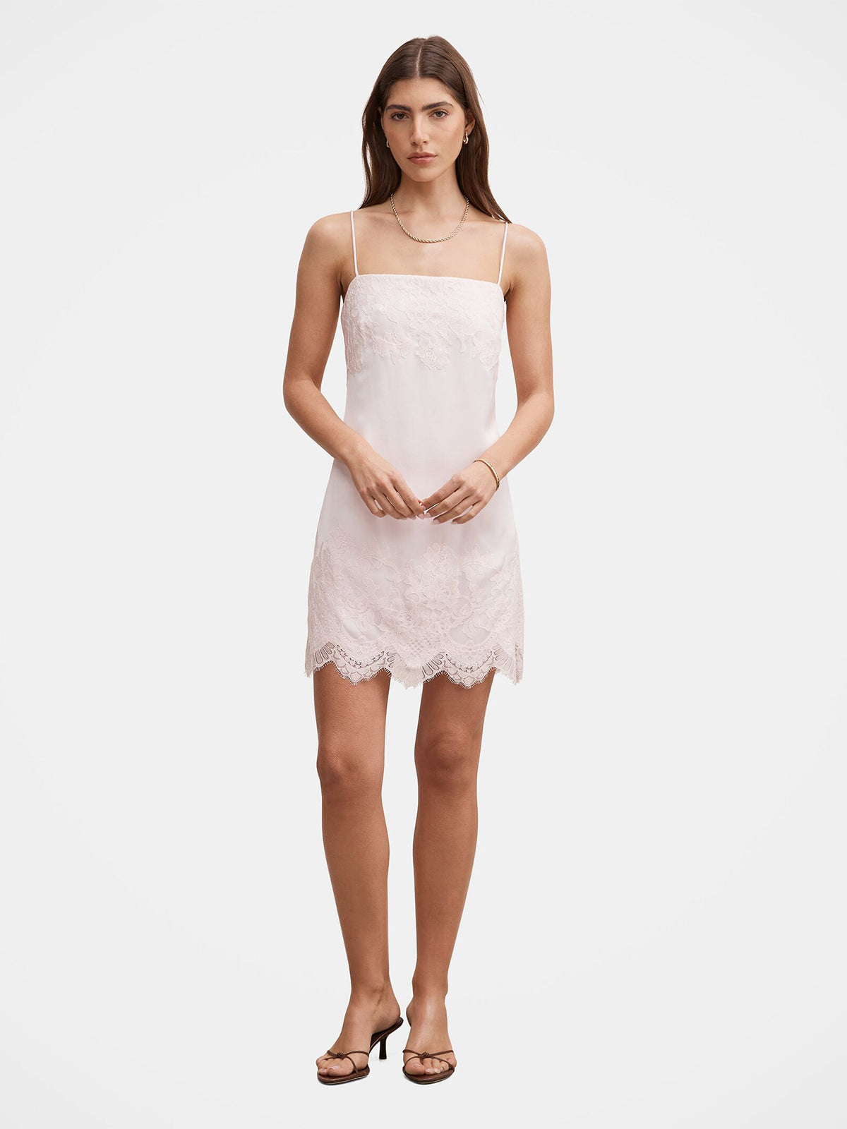 Women's Haven Lace Trim Mini Dress