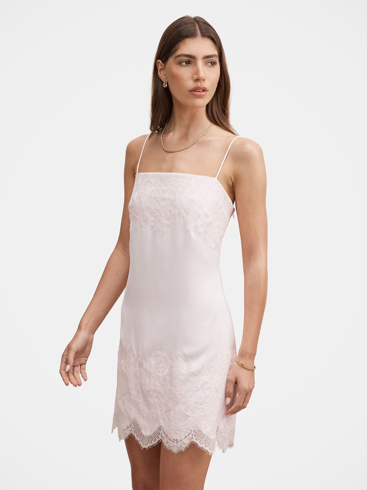 Women's Haven Lace Trim Mini Dress