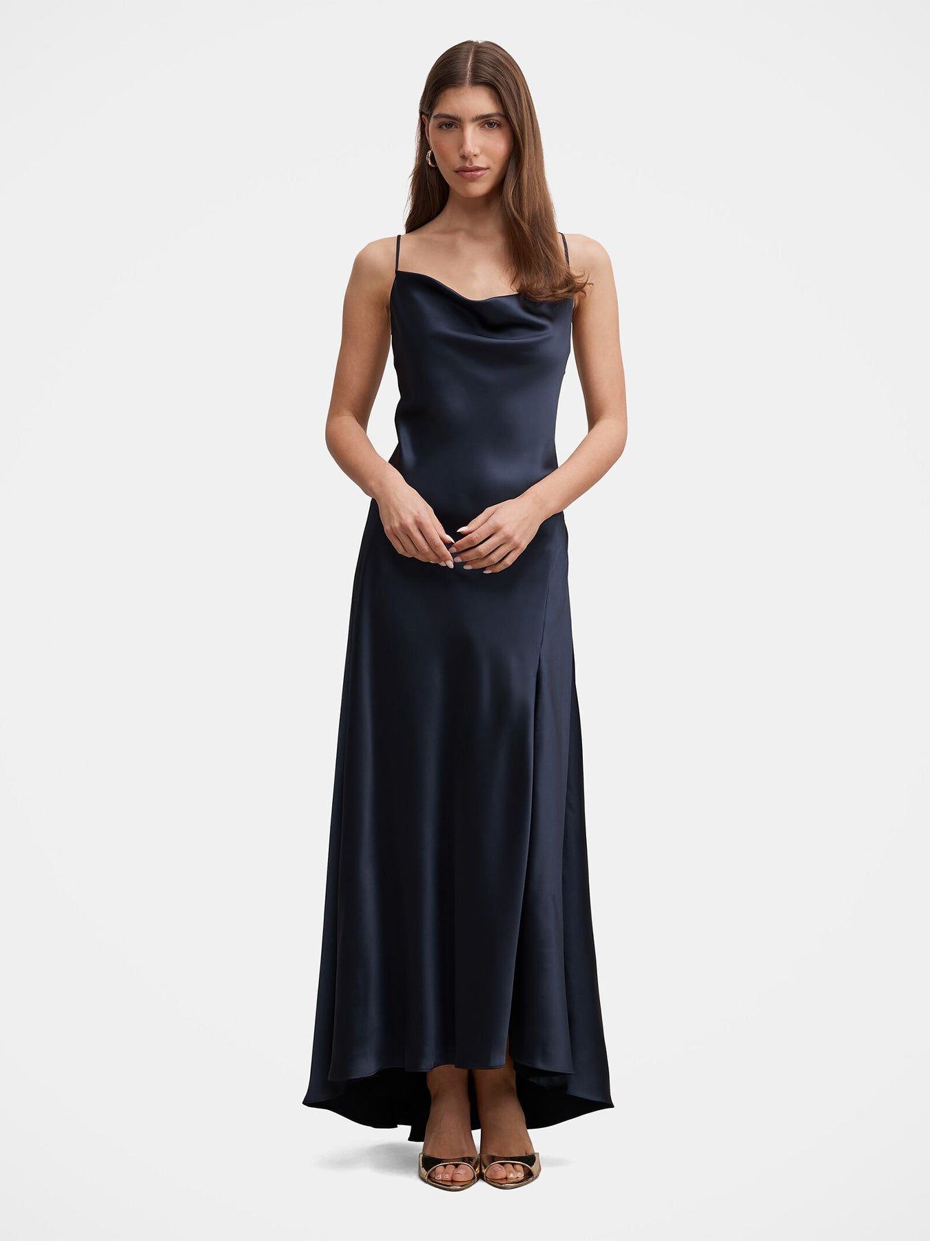 Women's Tilesha Satin Cowl Slip Maxi Dress