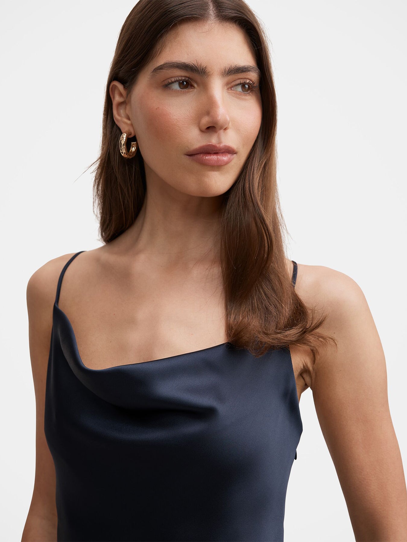 Women's Tilesha Satin Cowl Slip Maxi Dress