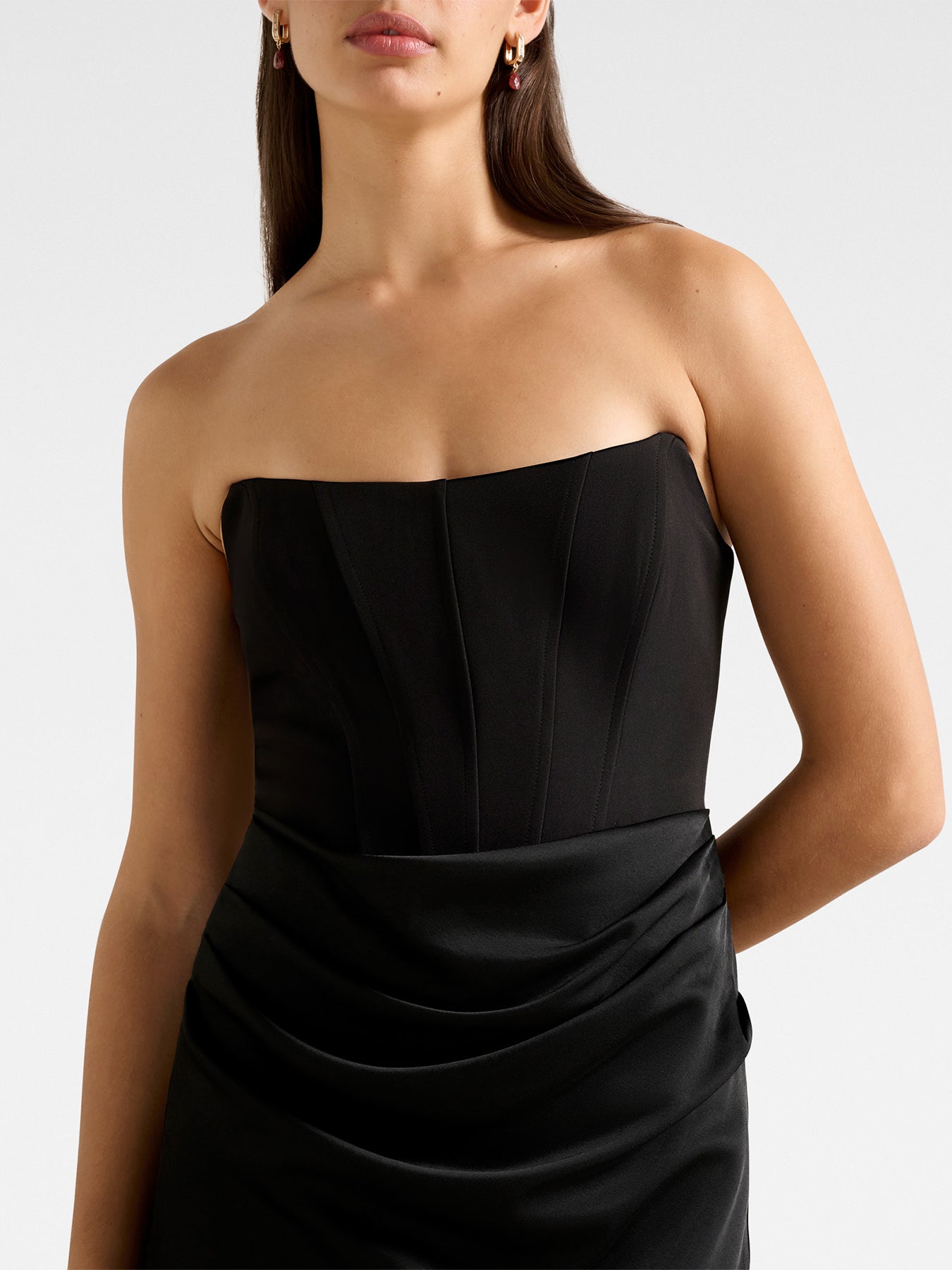 Women's Isra Drape Strapless Maxi Dress