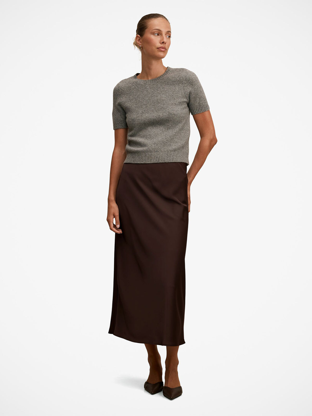 Women's Sally Satin Slip Skirt