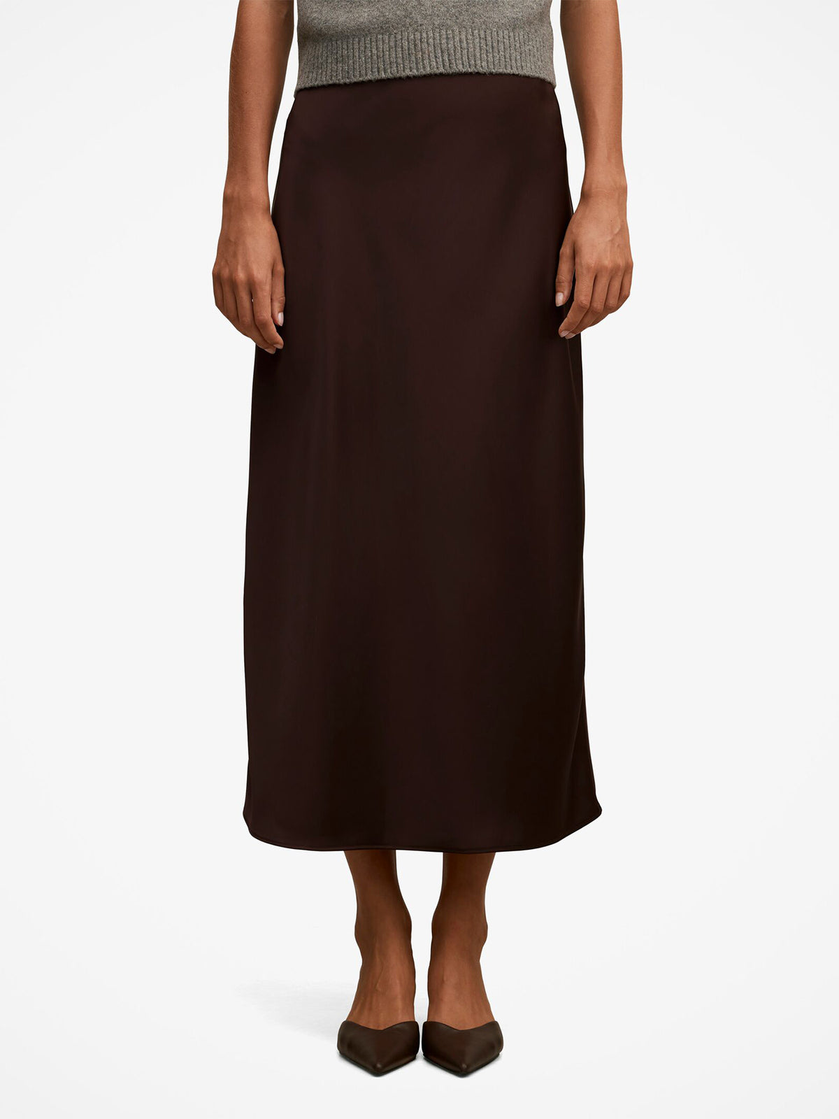 Women's Sally Satin Slip Skirt