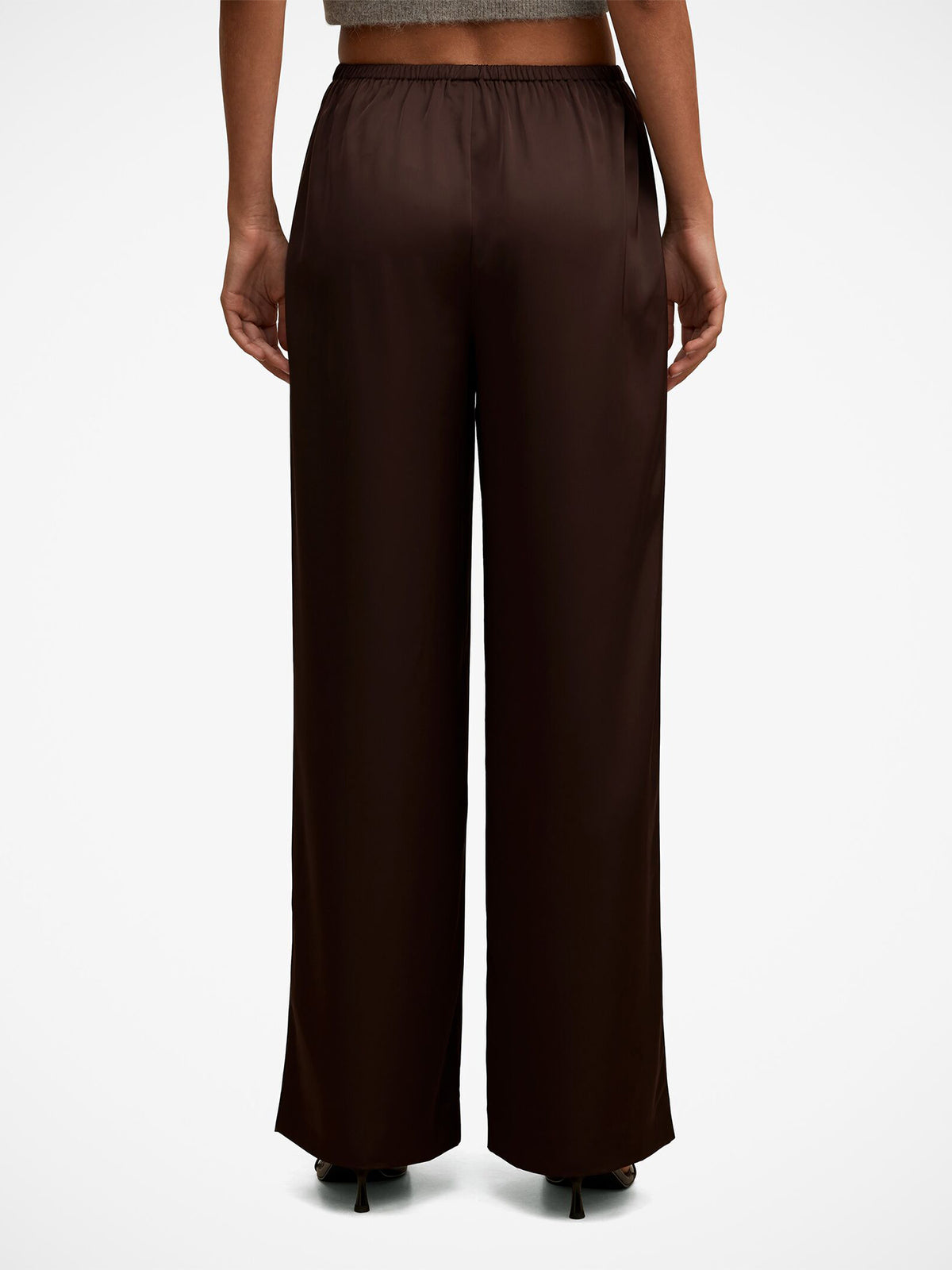 Women's Sara Satin Wide Leg Trousers