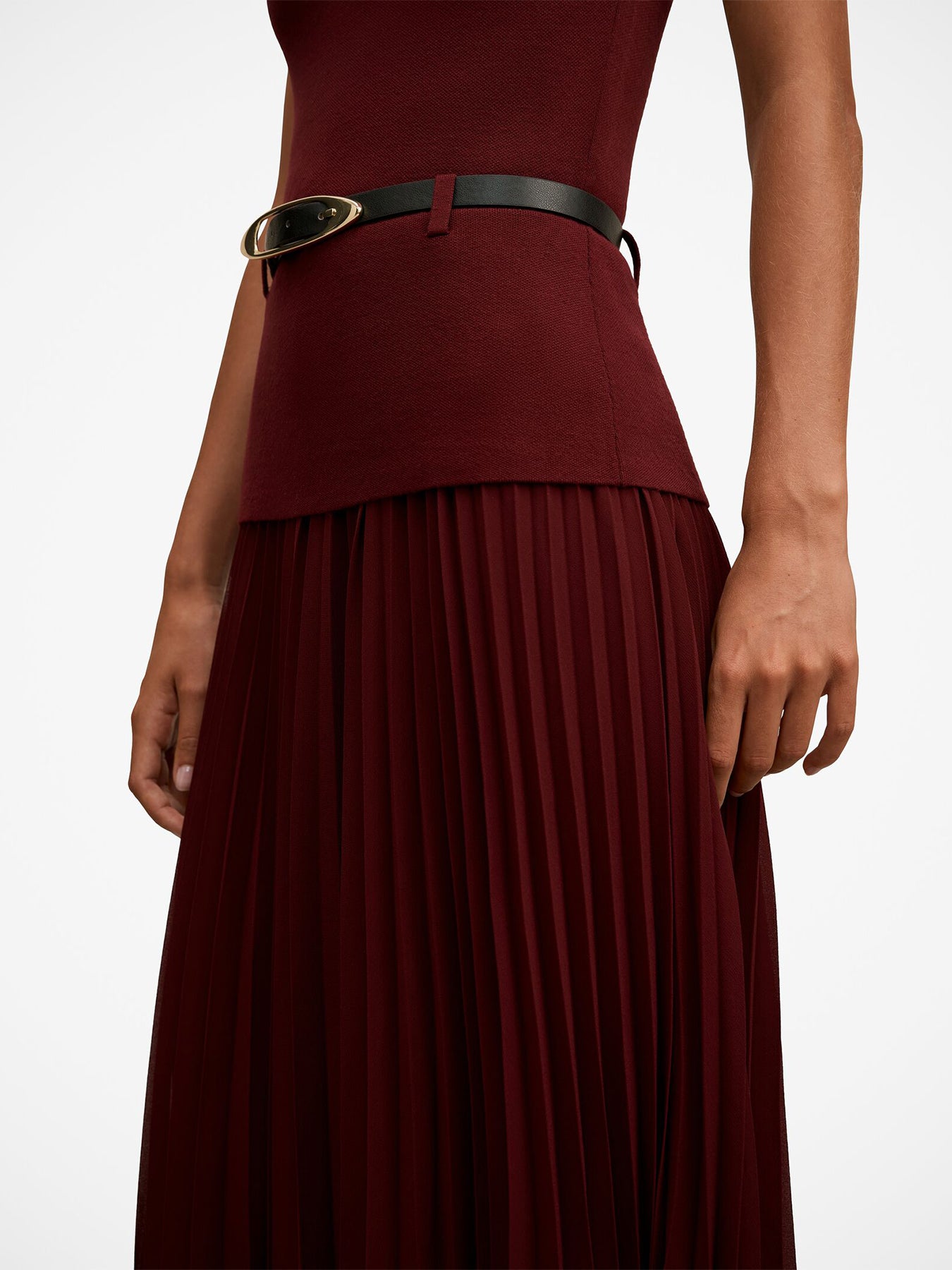 Women's Lorelei Woven Mixed Midi Dress