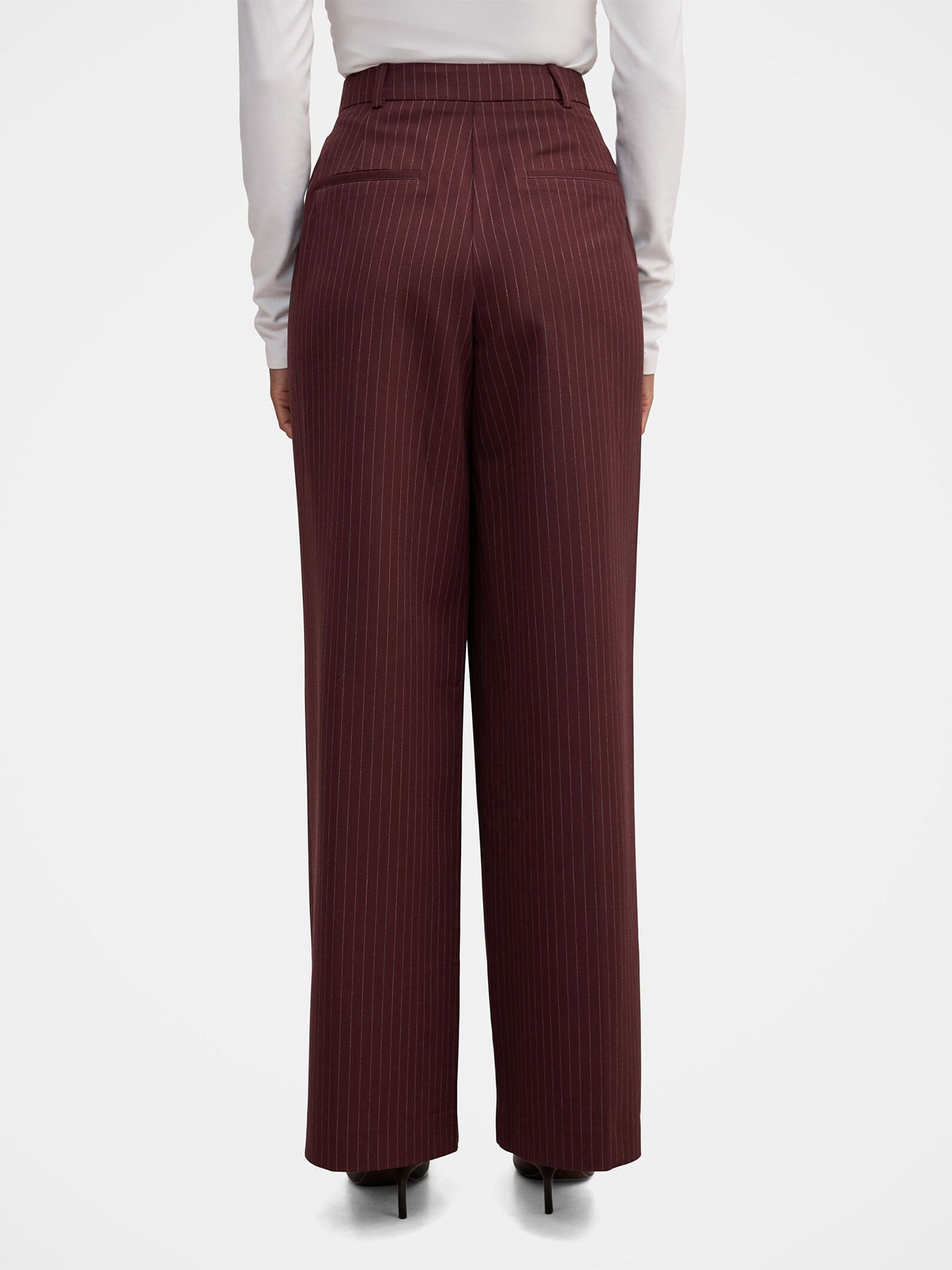 Women's Paloma Pinstriped Wide Leg Trousers