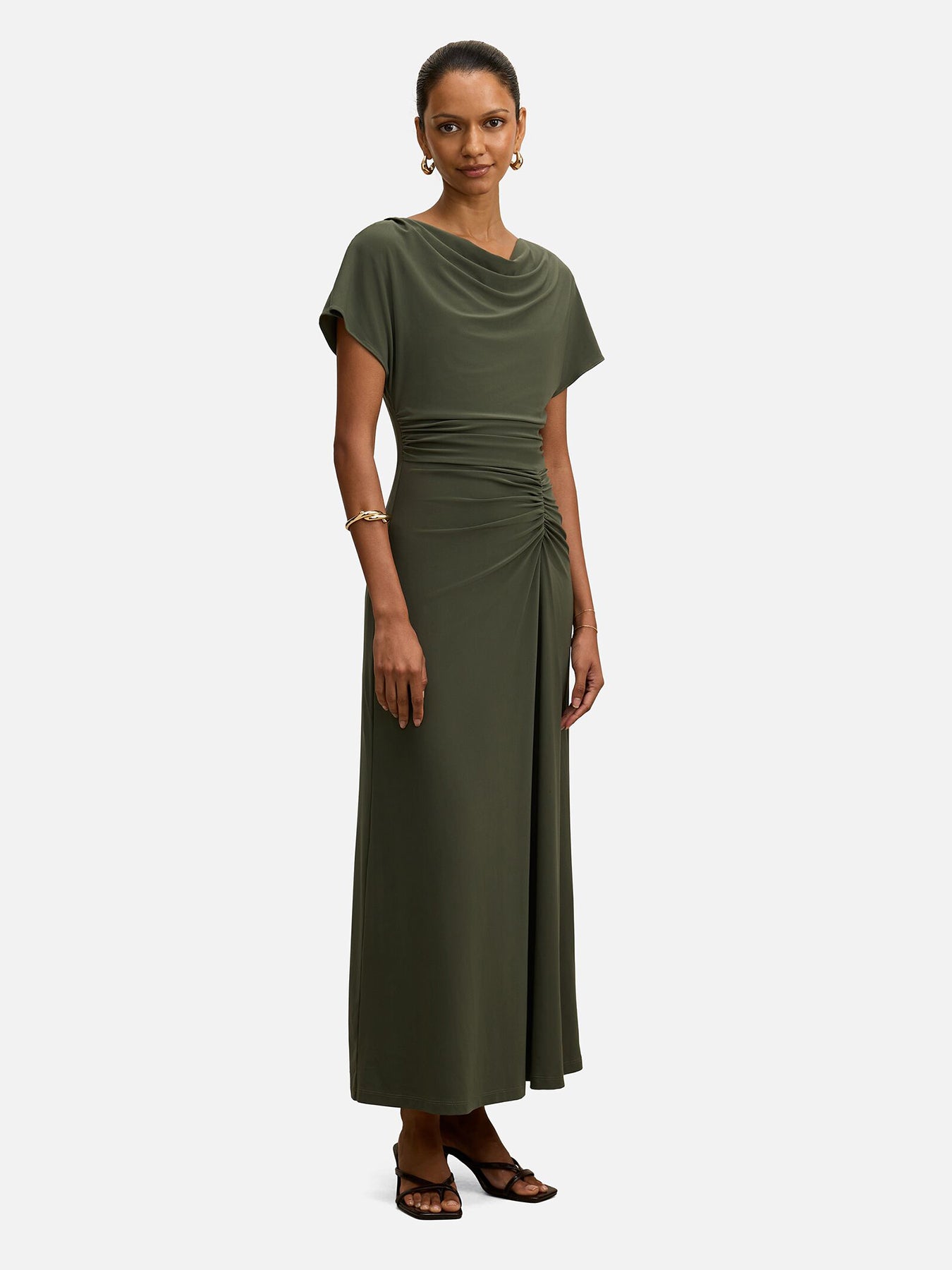 Women's Tahnee Petite Ruched Waist Midi Dress