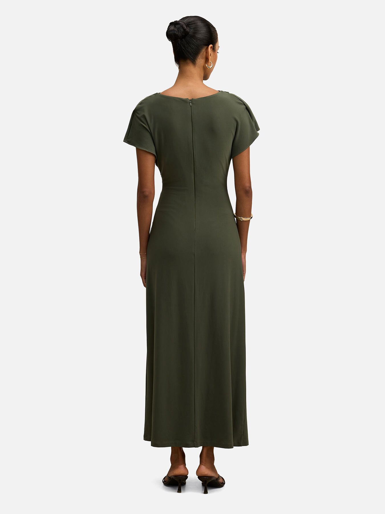 Women's Tahnee Petite Ruched Waist Midi Dress